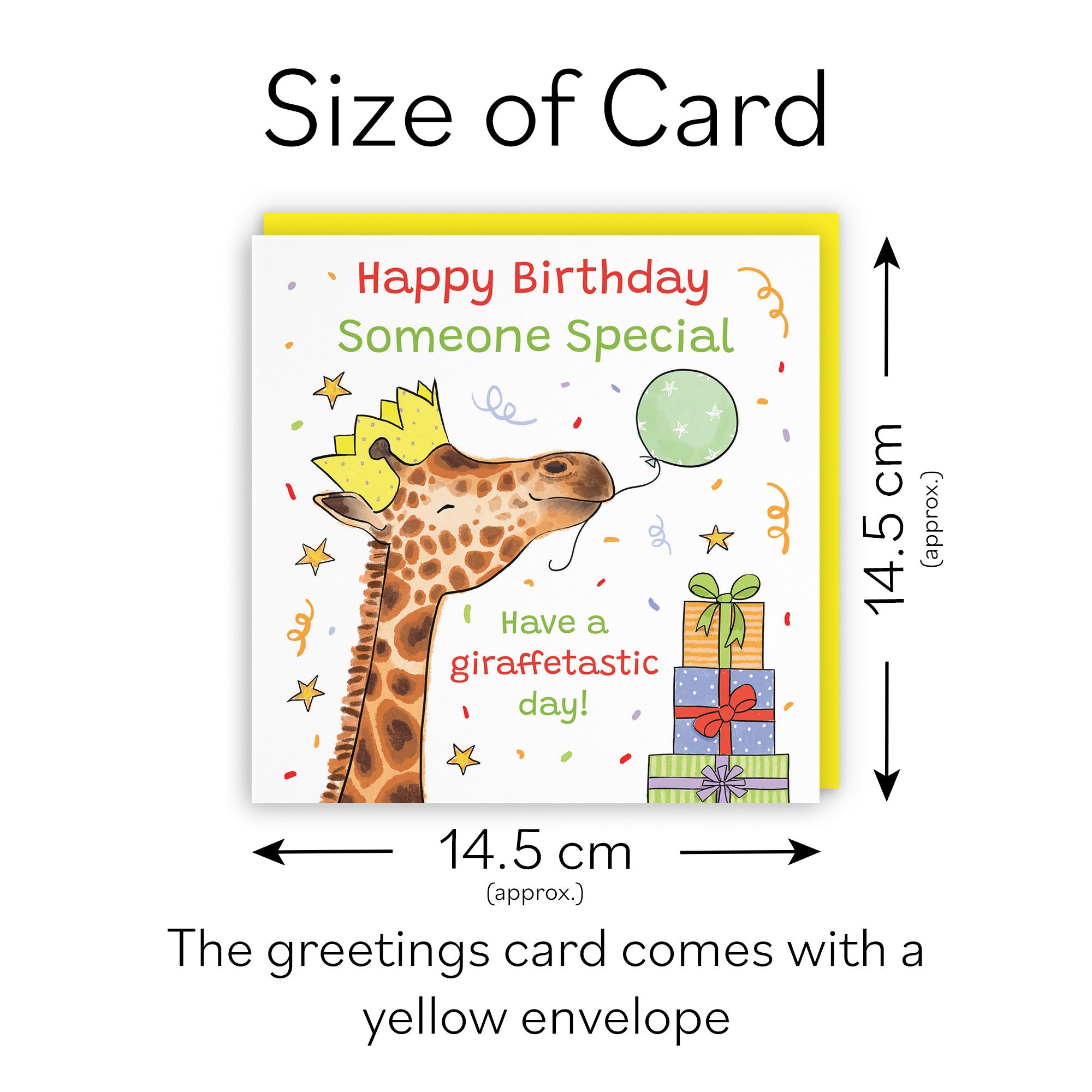 Someone Special Birthday Card Happy Giraffe Animal Party - Default Title (RM01468)