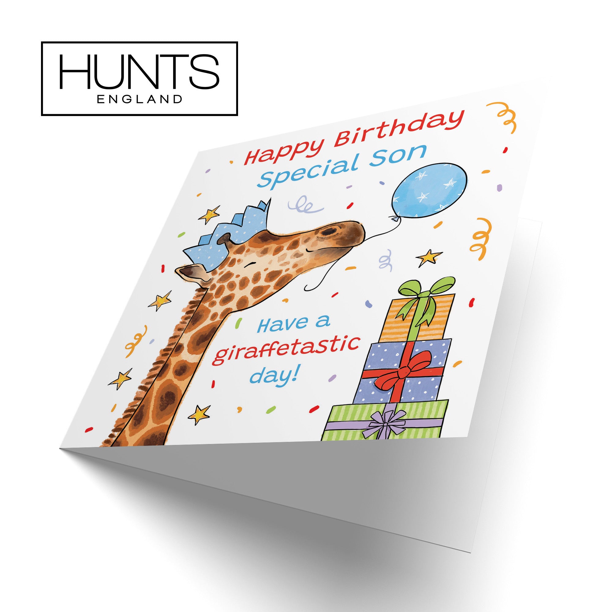 Son Birthday Card Happy Giraffe Animal Party - Default Title (RM01469)