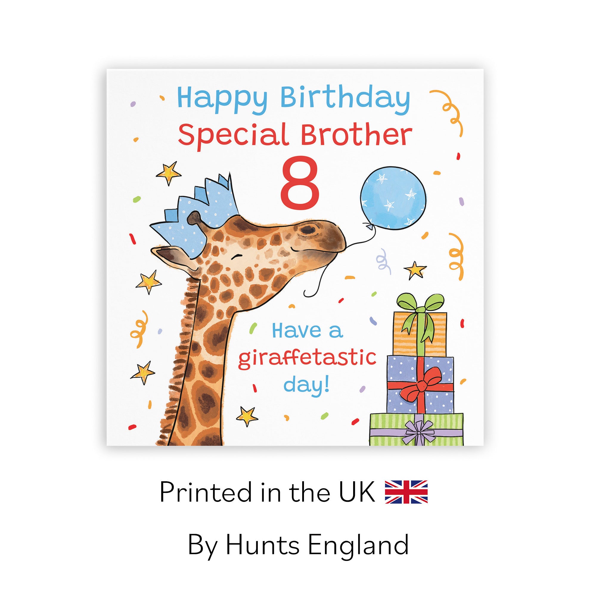 8th Brother Birthday Card Happy Giraffe Animal Party - Default Title (RM01511)