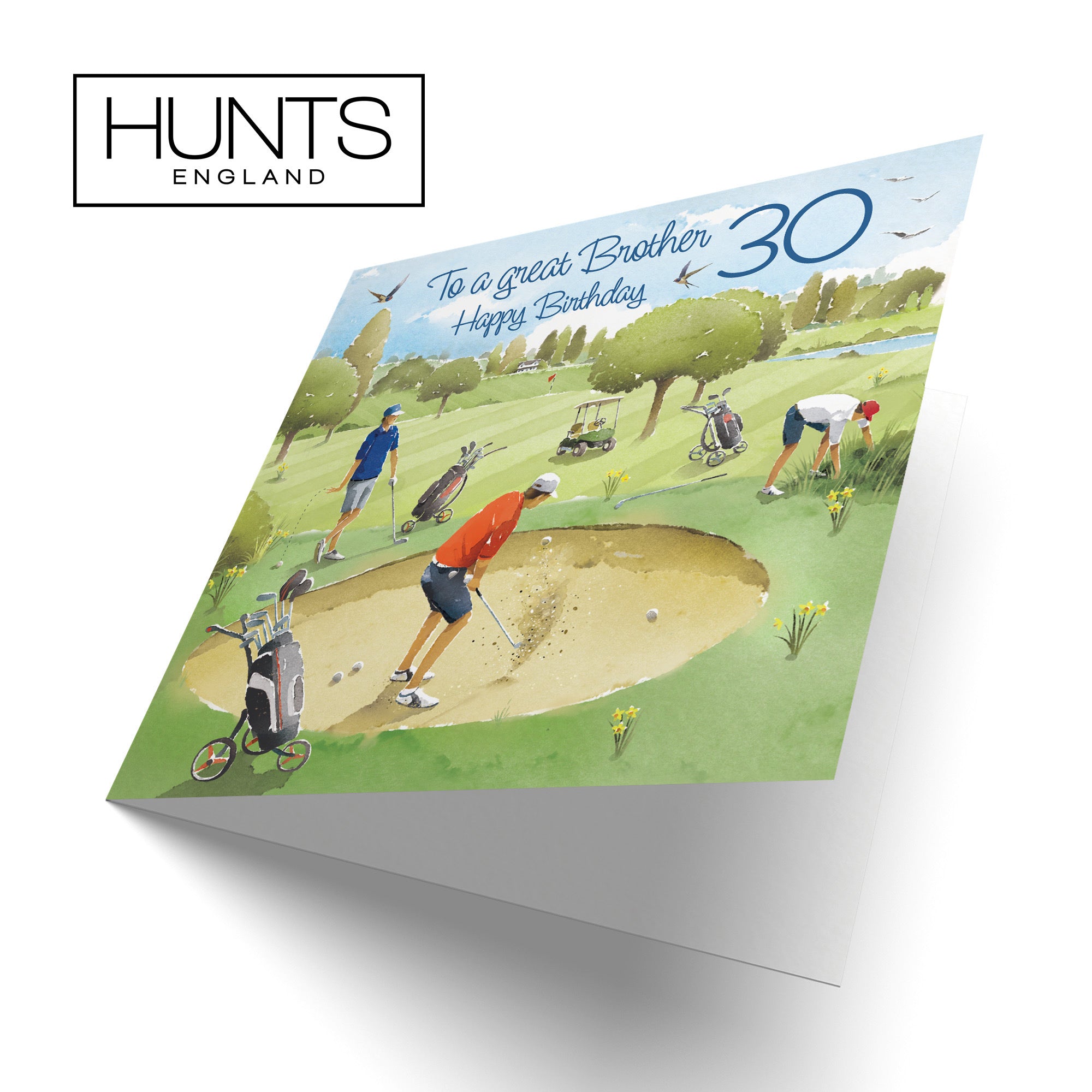 30th Brother Golfing Birthday Card Golf Bunker Milo's Gallery - Default Title (RT03866)