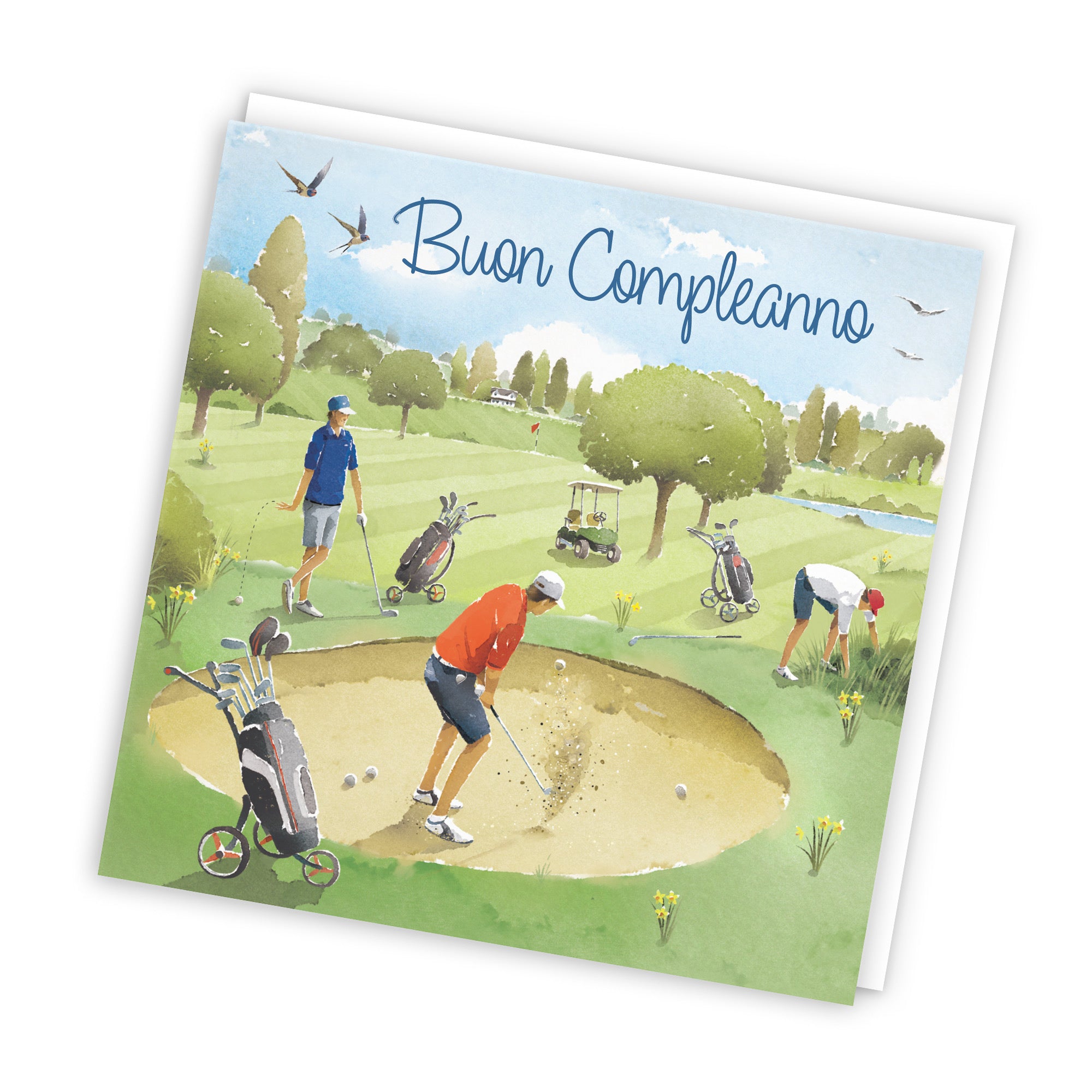 Italian Birthday Card Golf Bunker Milo's Gallery - Default Title (RT03883)
