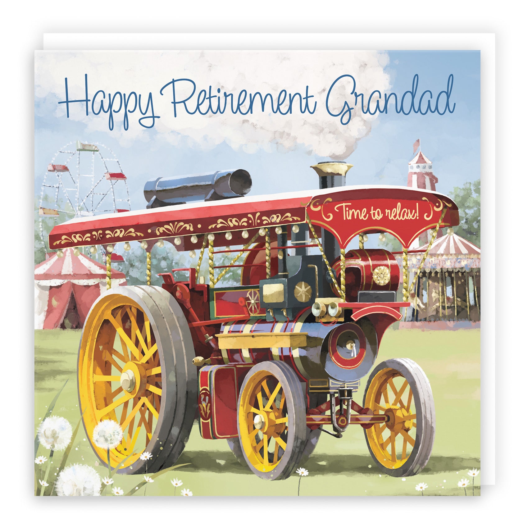 Grandad Traction Engine Retirement Card Milo's Gallery - Default Title (RT03884)