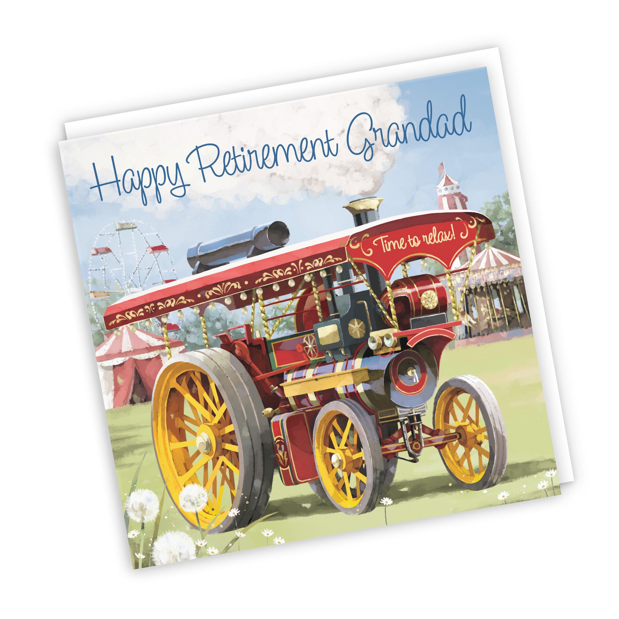 Grandad Traction Engine Retirement Card Milo's Gallery - Default Title (RT03884)