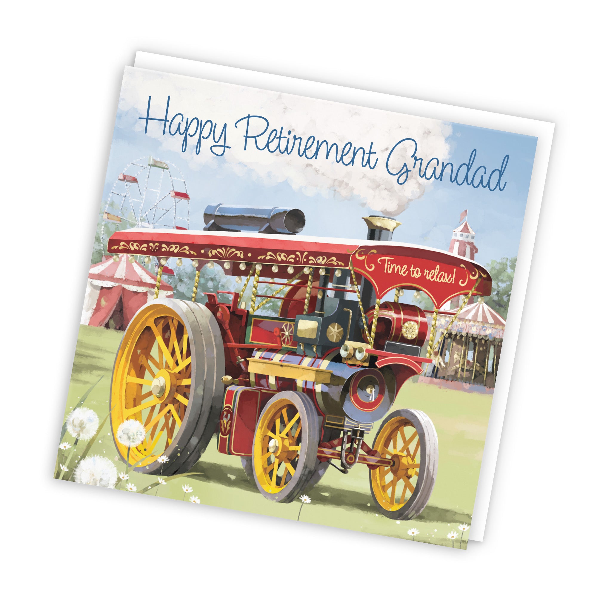 Grandad Traction Engine Retirement Card Milo's Gallery - Default Title (RT03884)