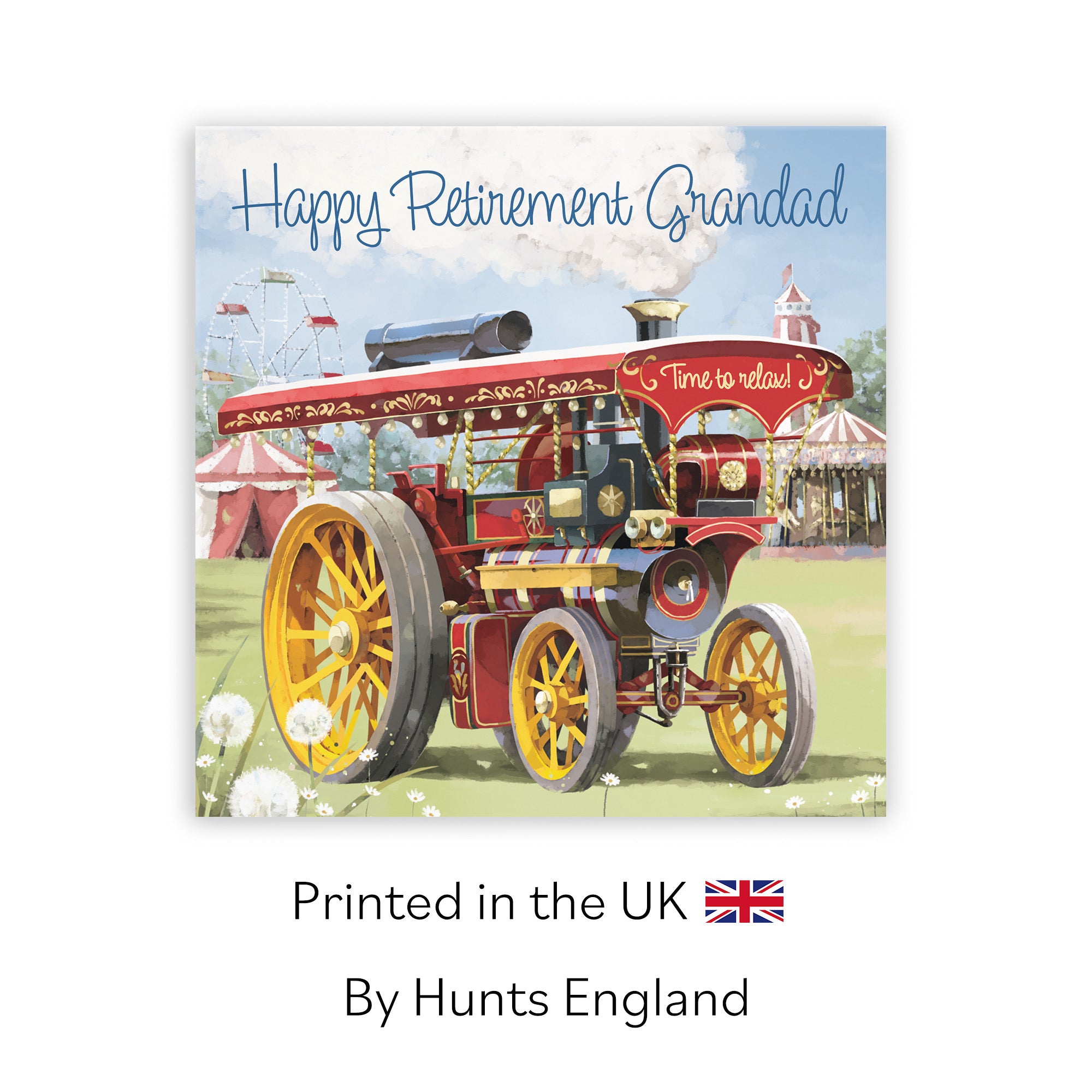 Grandad Traction Engine Retirement Card Milo's Gallery - Default Title (RT03884)