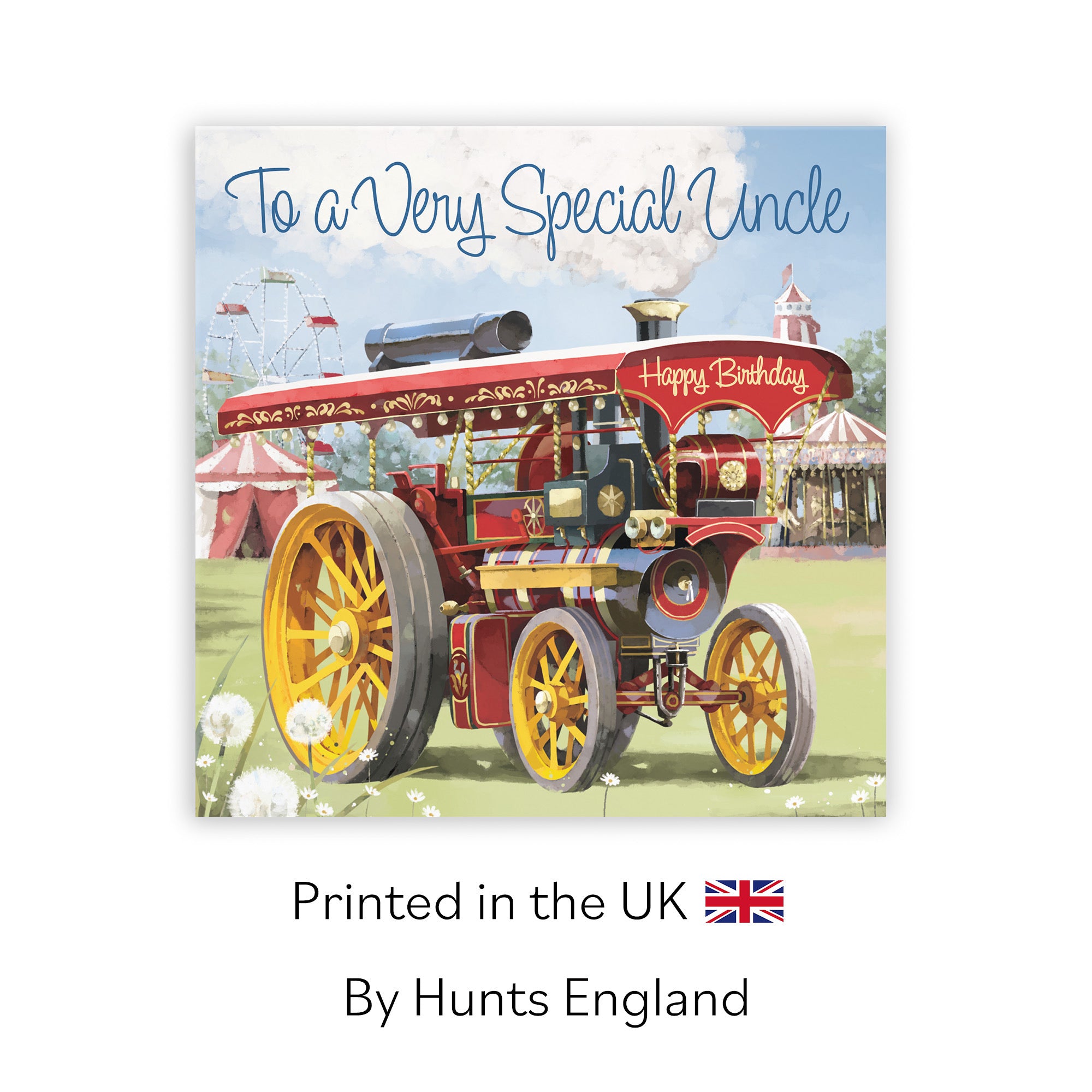 Uncle Traction Engine Birthday Card Milo's Gallery - Default Title (RT03887)