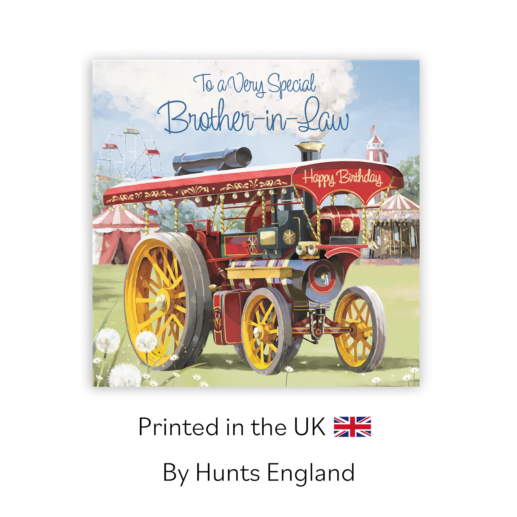 Brother-in-Law Traction Engine Birthday Card Milo's Gallery - Default Title (RT03888)