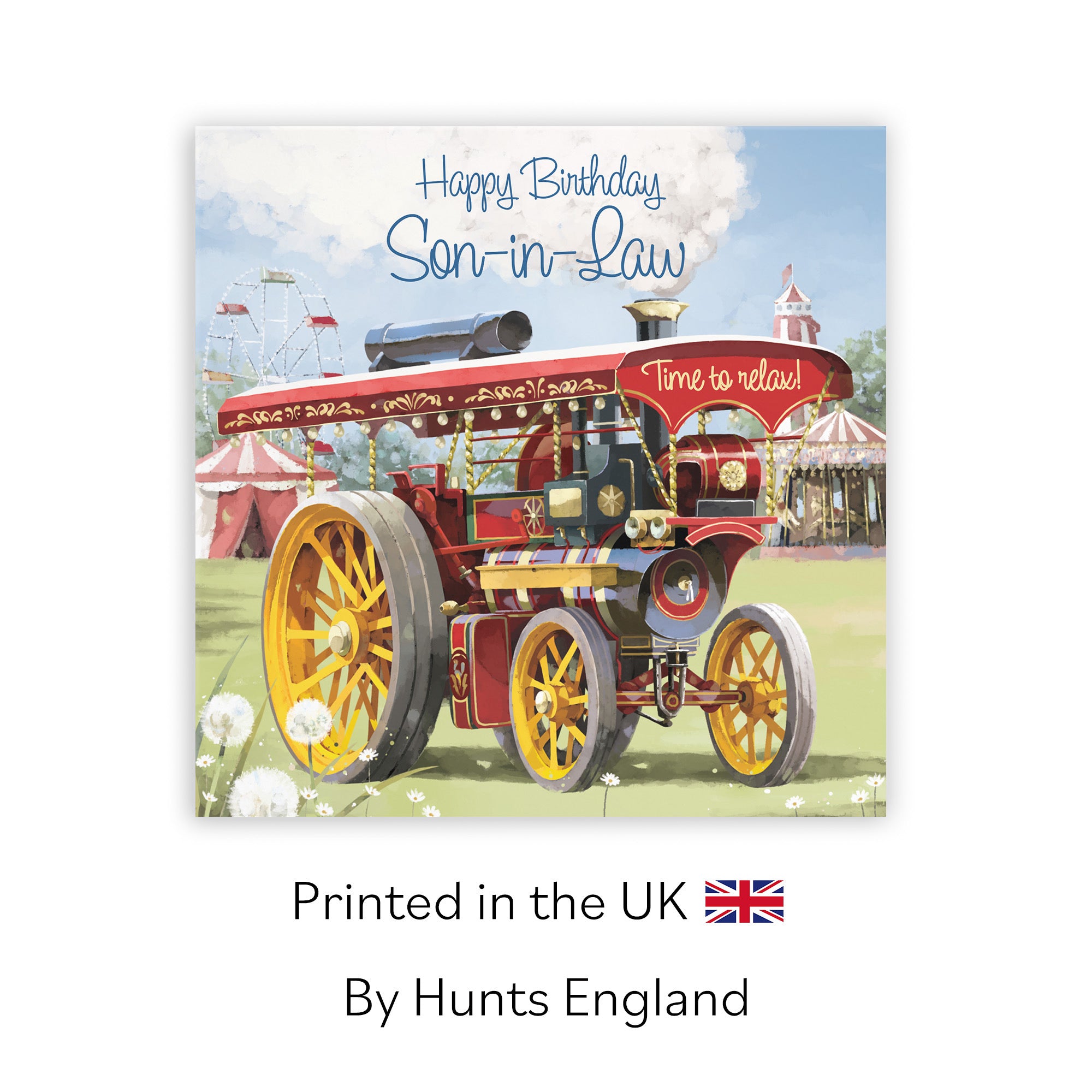 Son-in-Law Traction Engine Birthday Card Milo's Gallery - Default Title (RT03889)