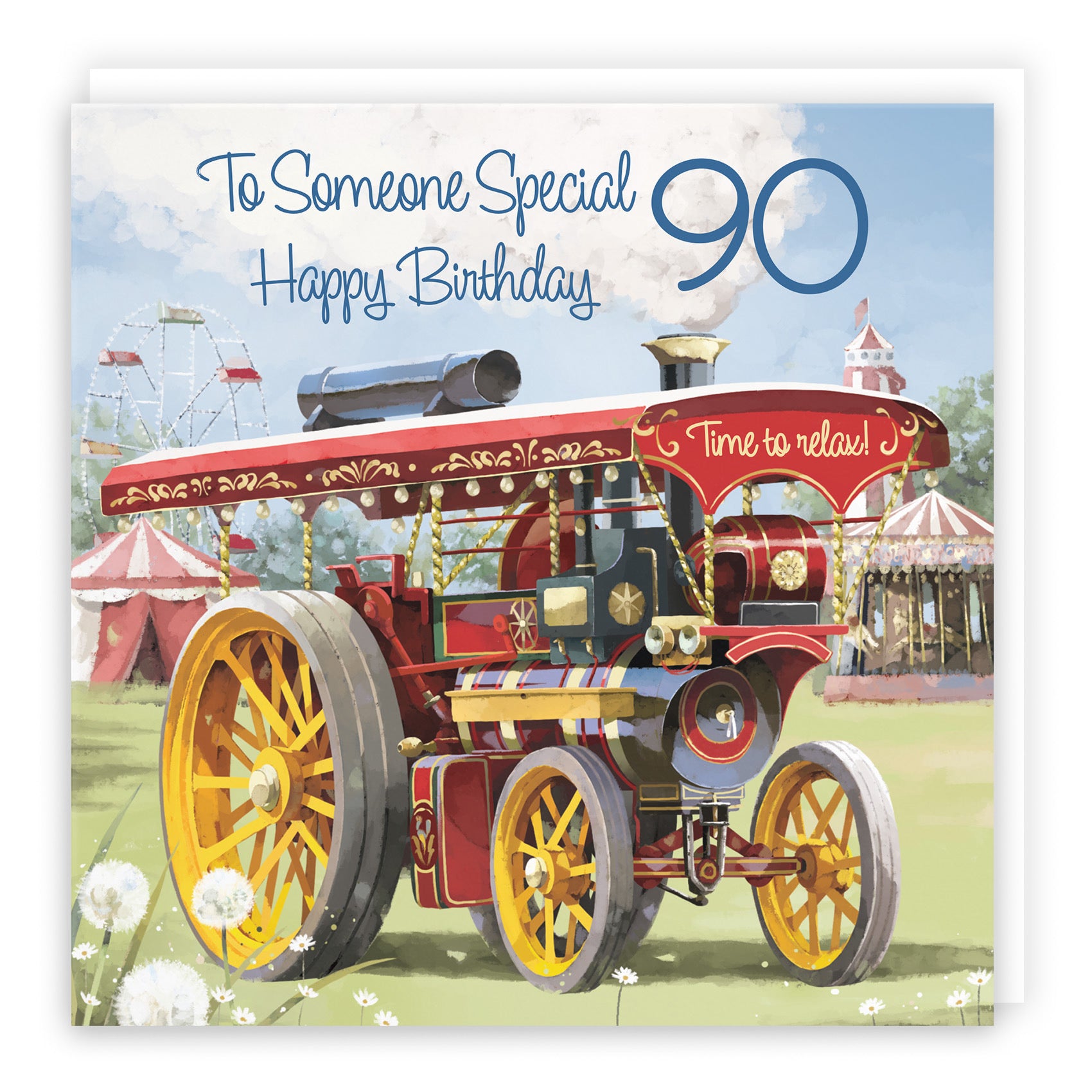 90th Someone Special Traction Engine Birthday Card Milo's Gallery - Default Title (RT03903)