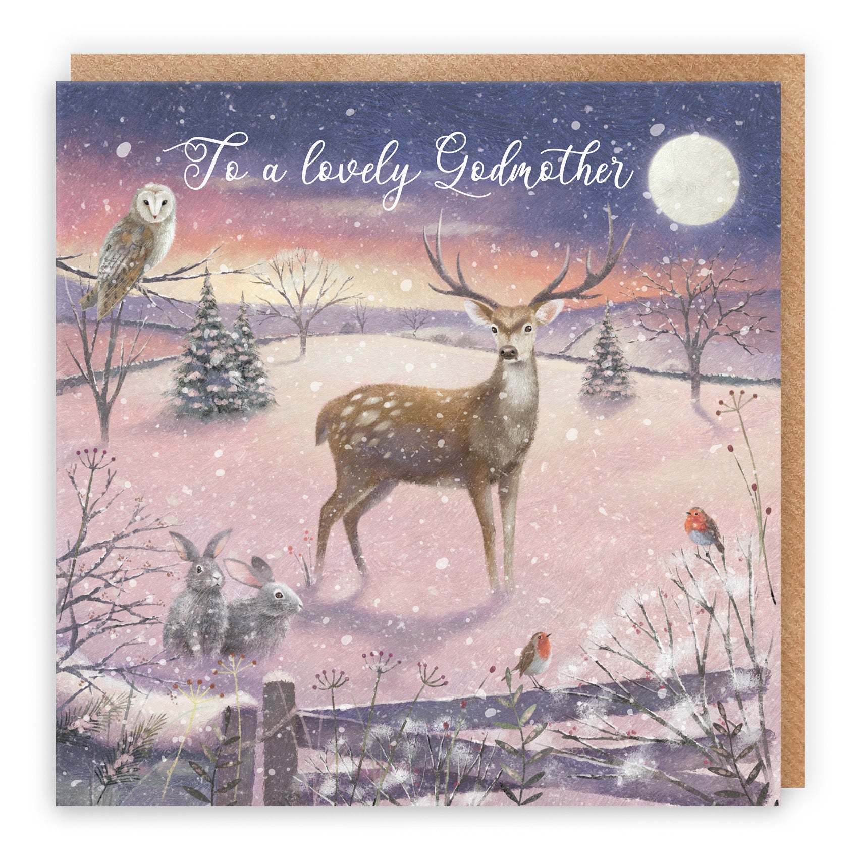 Godmother Christmas Card The Stag Milo's Gallery - Default Title (RT03909)