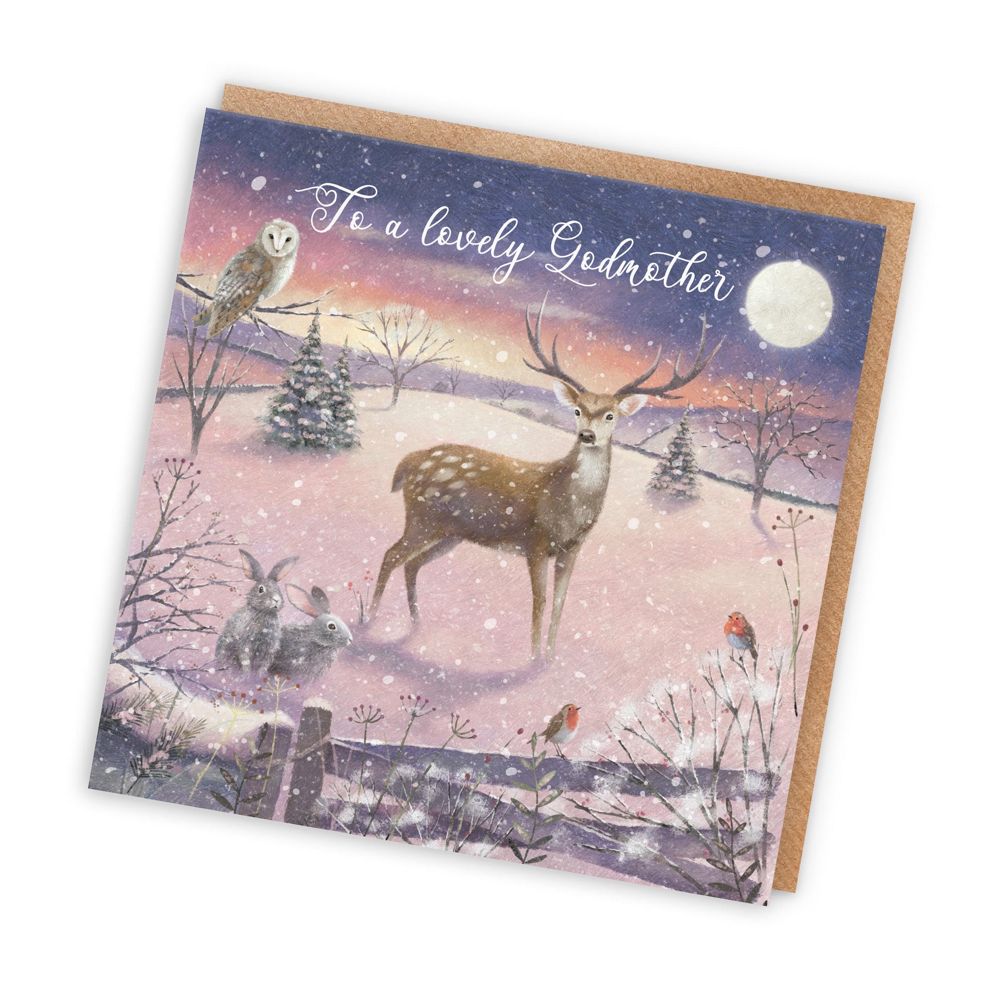 Godmother Christmas Card The Stag Milo's Gallery - Default Title (RT03909)