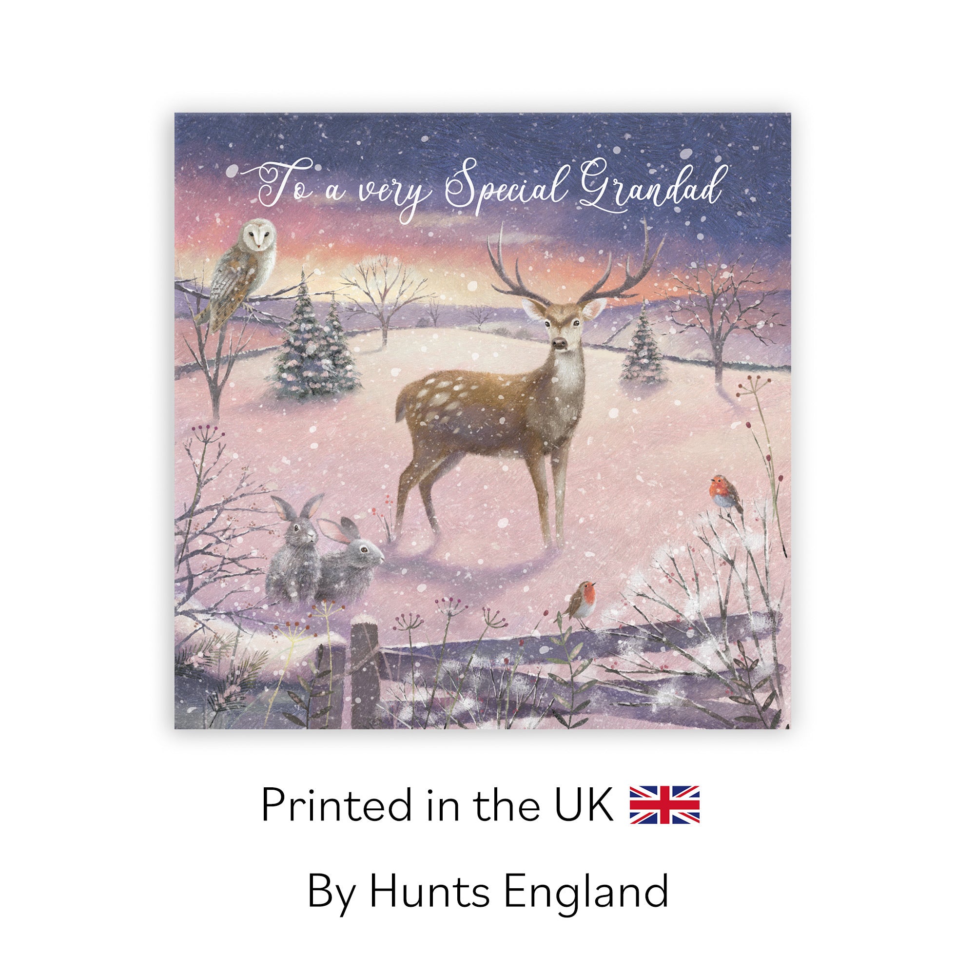 Grandad Christmas Card The Stag Milo's Gallery - Default Title (RT03910)