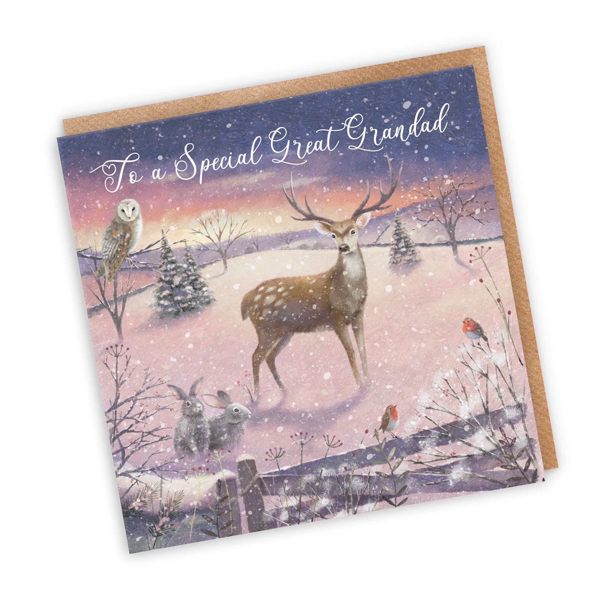 Great Grandad Christmas Card The Stag Milo's Gallery - Default Title (RT03913)