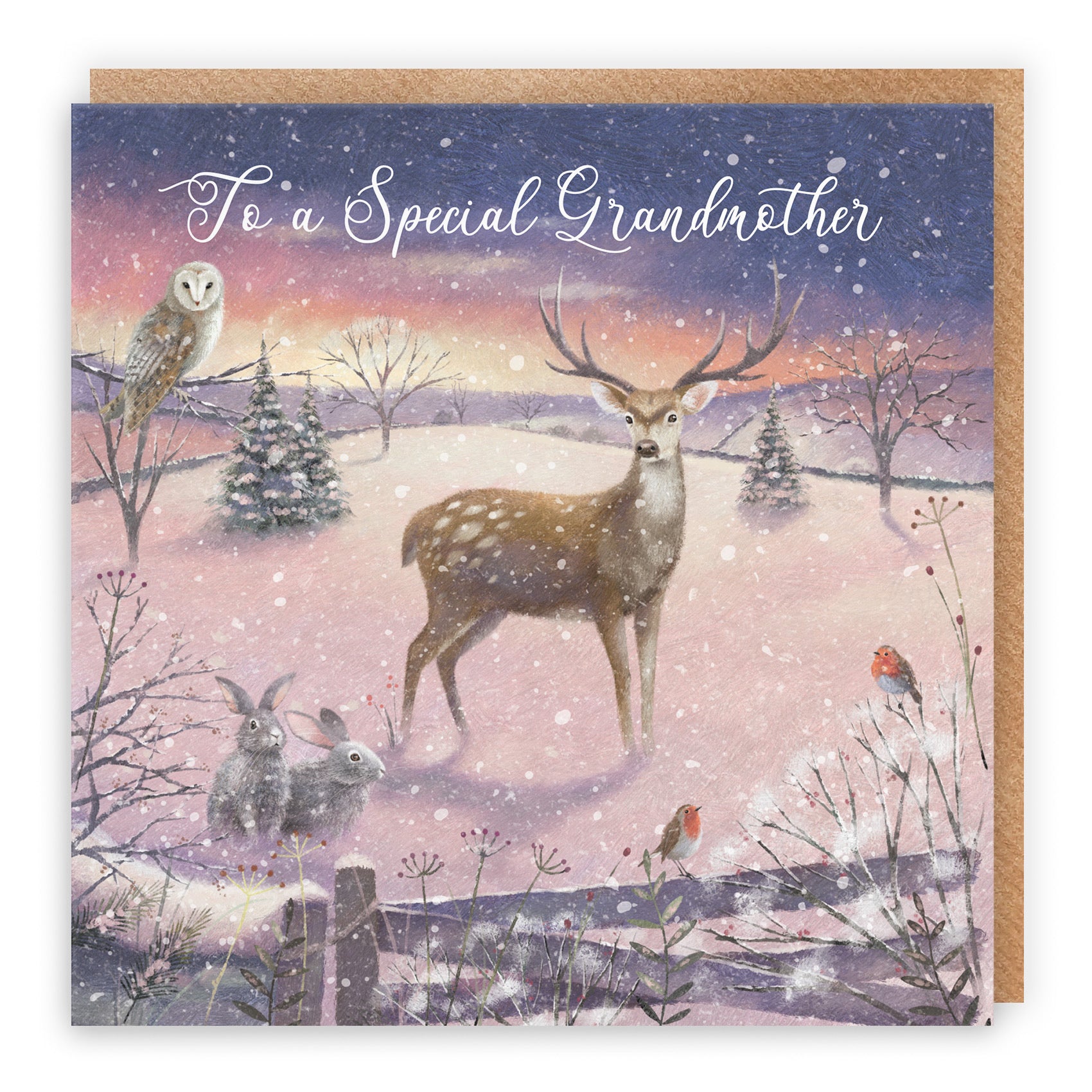Grandmother Christmas Card The Stag Milo's Gallery - Default Title (RT03914)