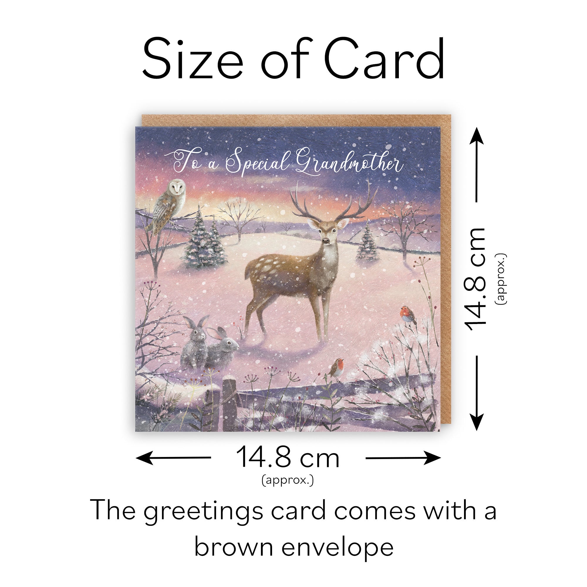 Grandmother Christmas Card The Stag Milo's Gallery - Default Title (RT03914)