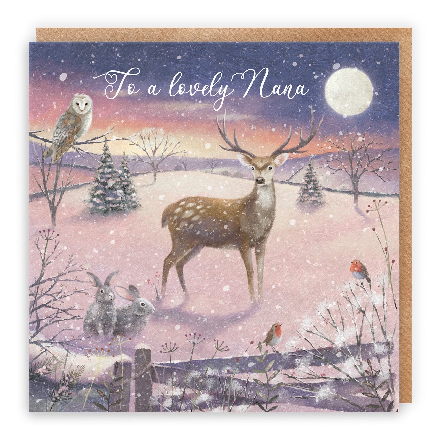 Nana Christmas Card The Stag Milo's Gallery - Default Title (RT03916)