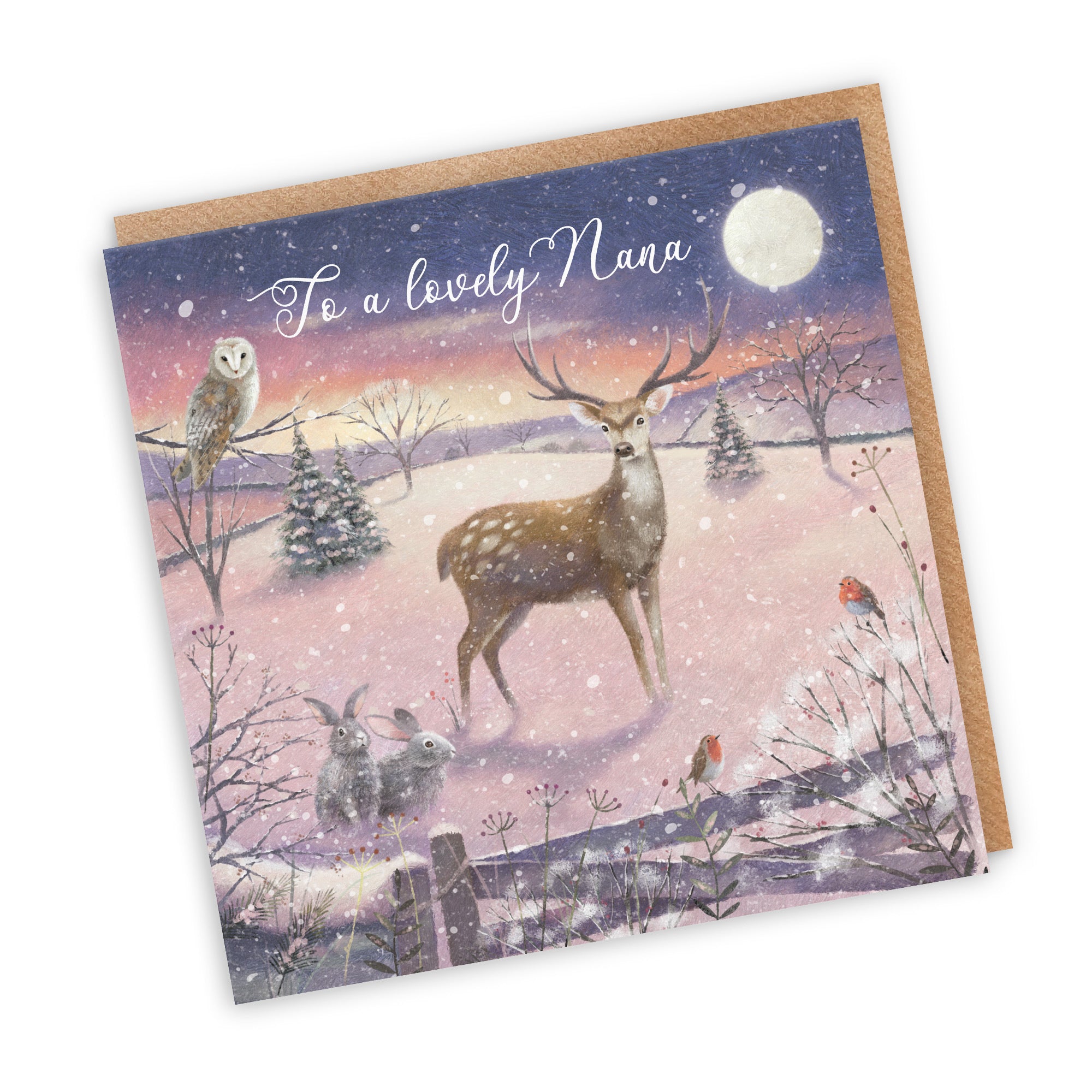 Nana Christmas Card The Stag Milo's Gallery - Default Title (RT03916)