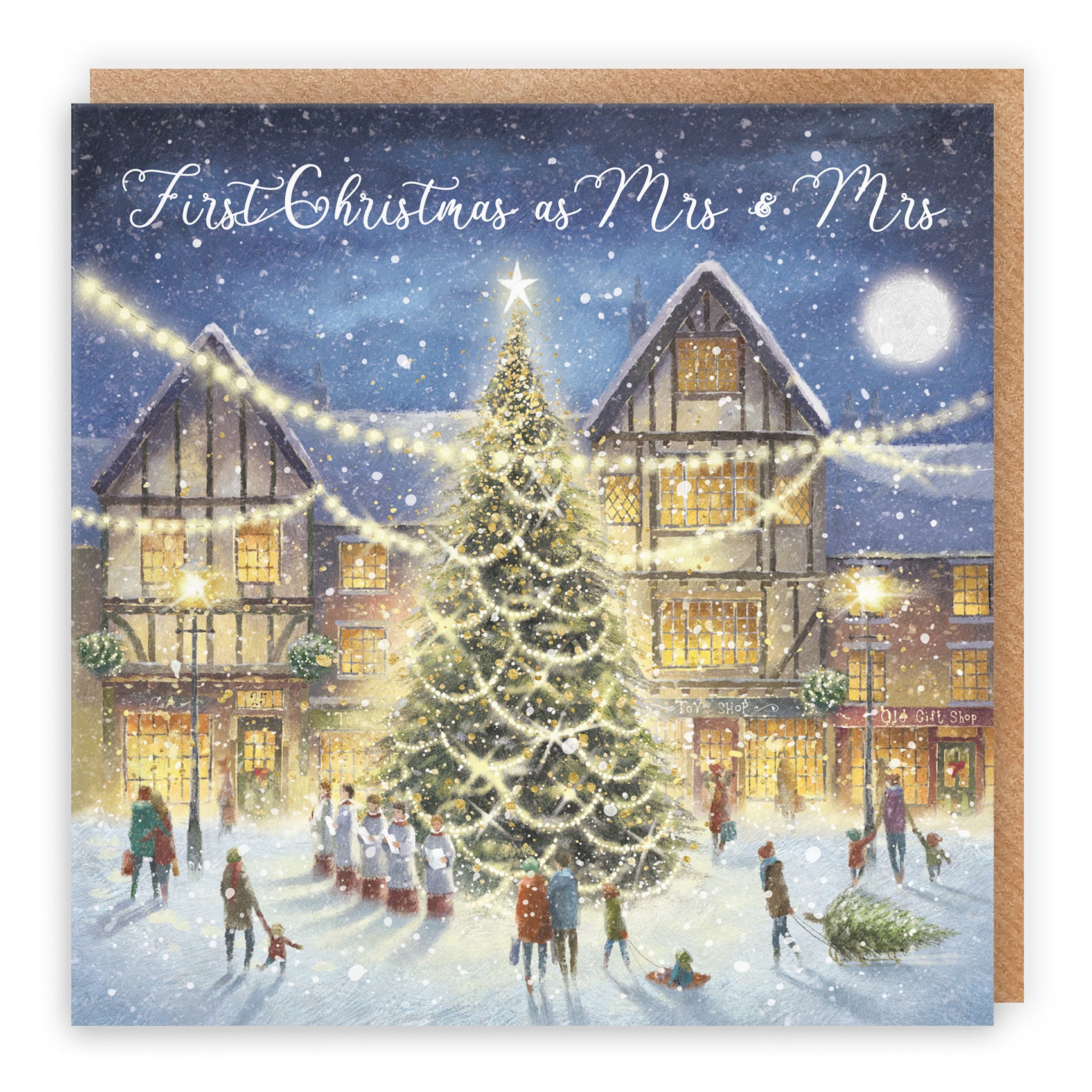 1st Christmas As Mrs & Mrs Card Christmas Eve Milo's Gallery - Default Title (RT03922)