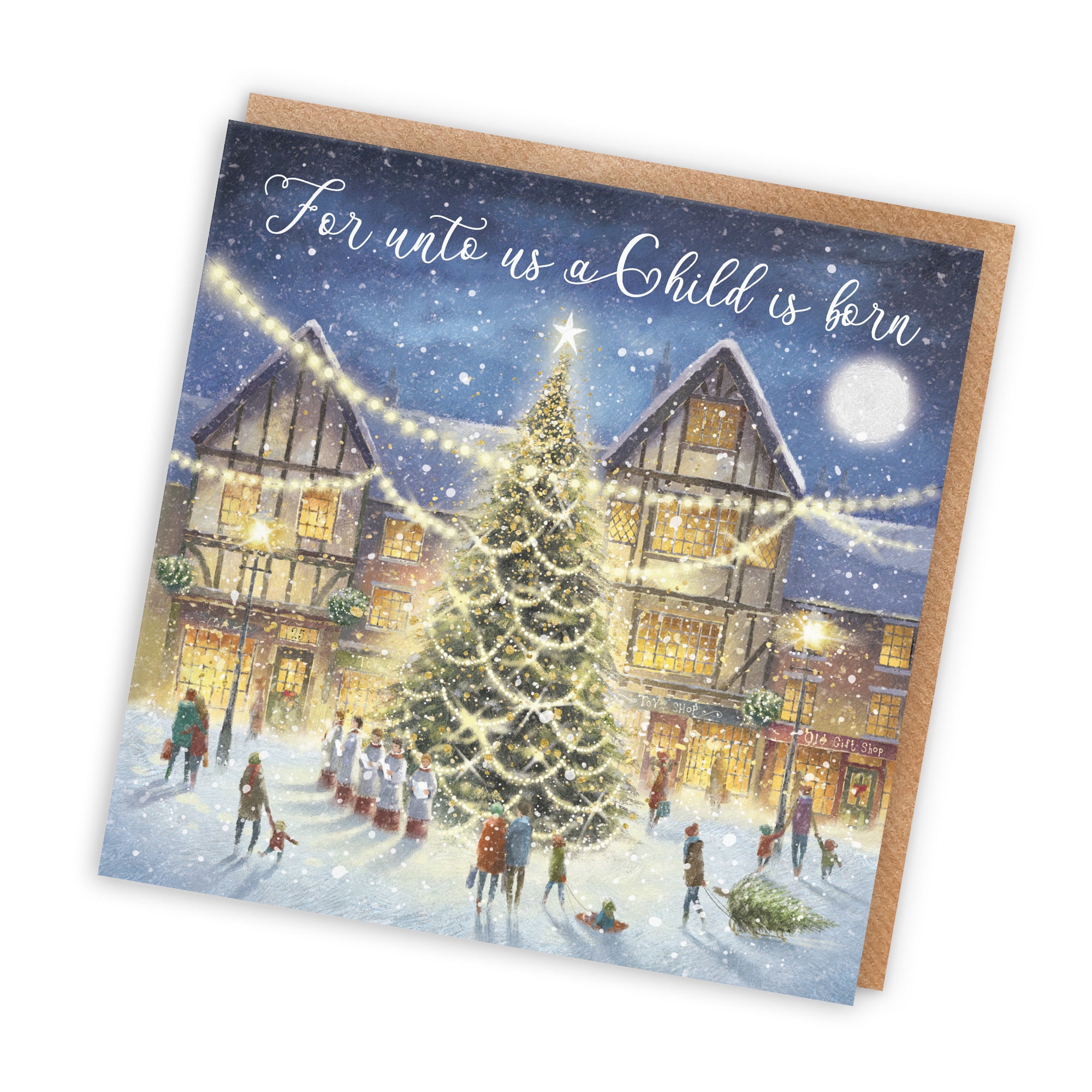 Christian Religious Christmas Card A Child Is Born Christmas Eve Milo's - Default Title (RT03924)