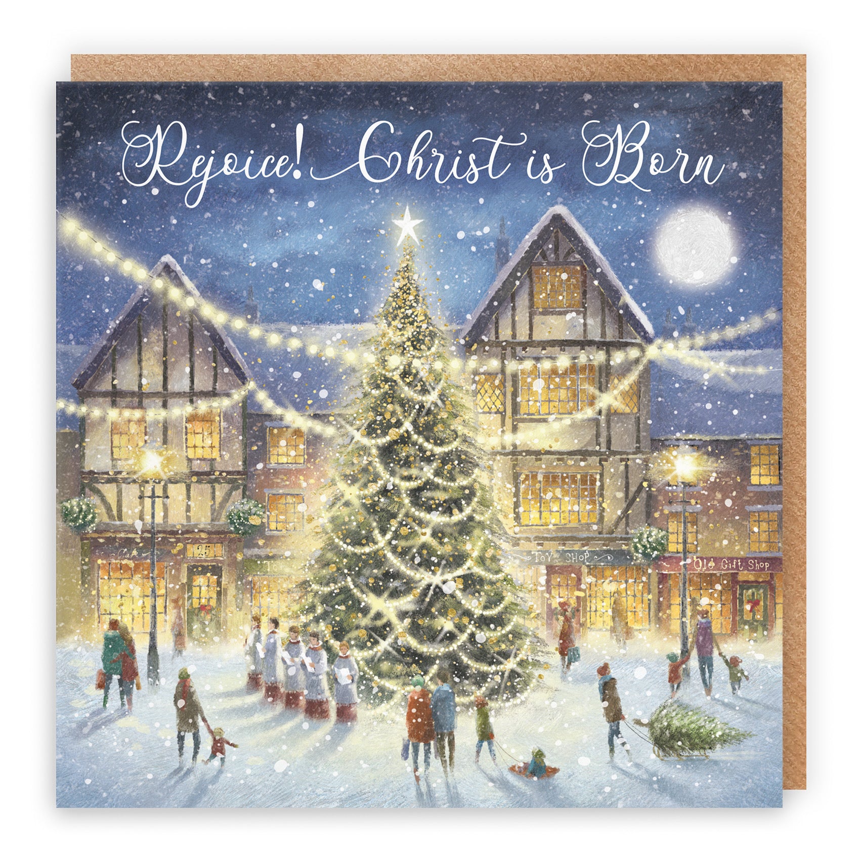 Christian Religious Christmas Card Christ Is Born Christmas Eve Milo's - Default Title (RT03925)