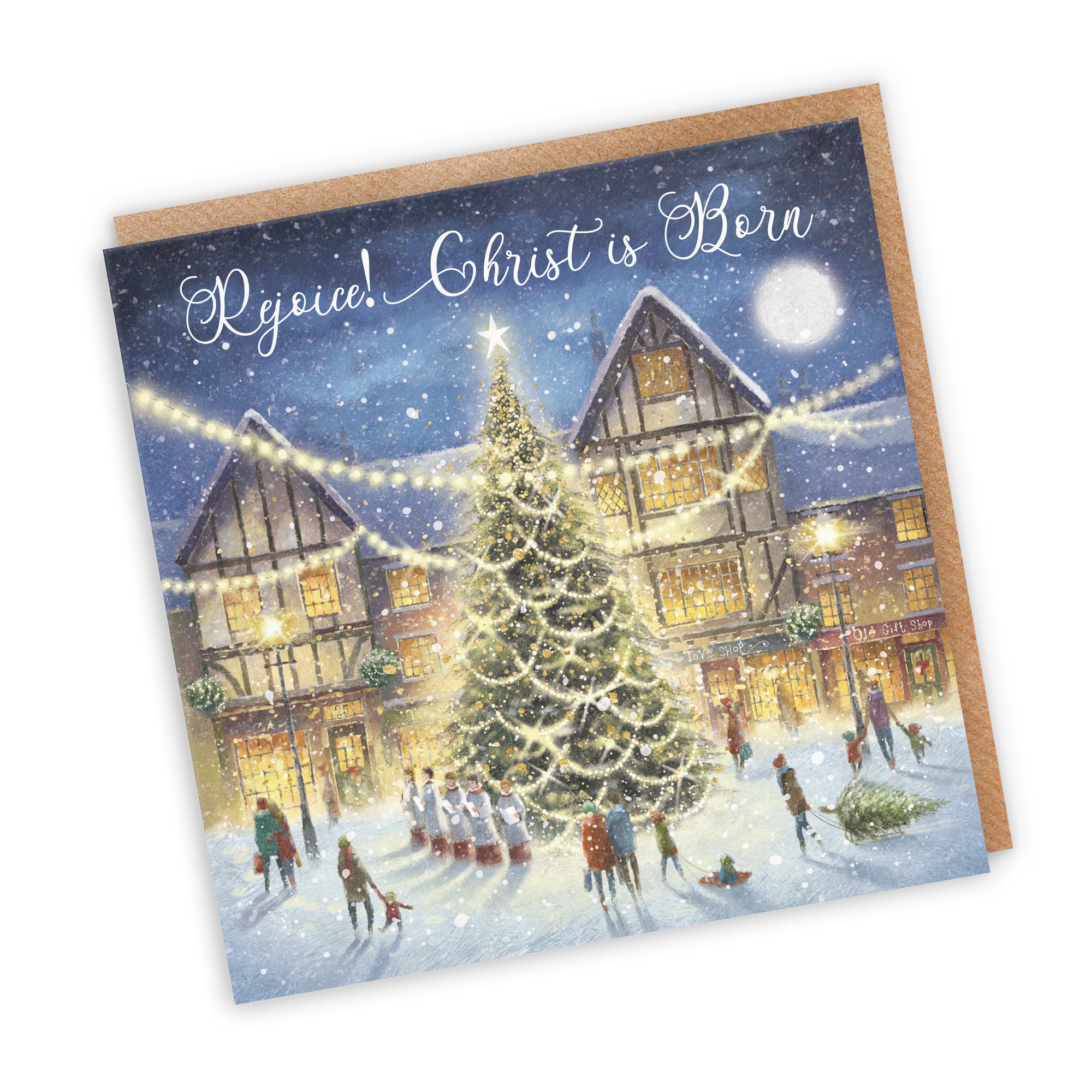 Christian Religious Christmas Card Christ Is Born Christmas Eve Milo's - Default Title (RT03925)