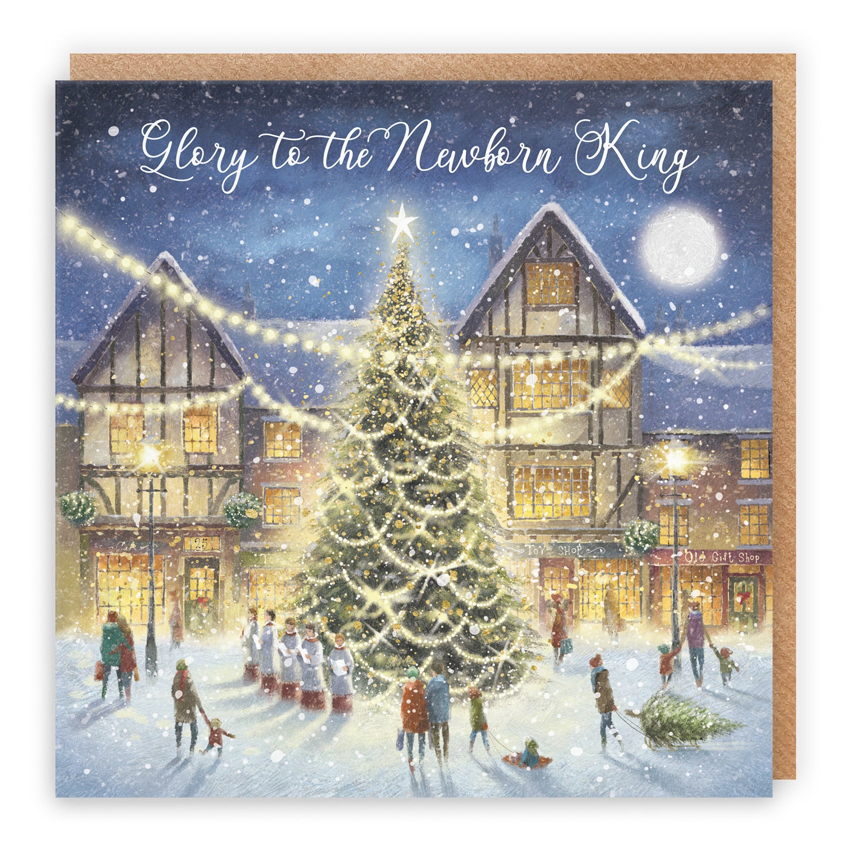 Christian Religious Christmas Card Newborn King Christmas Eve Milo's - Default Title (RT03932)