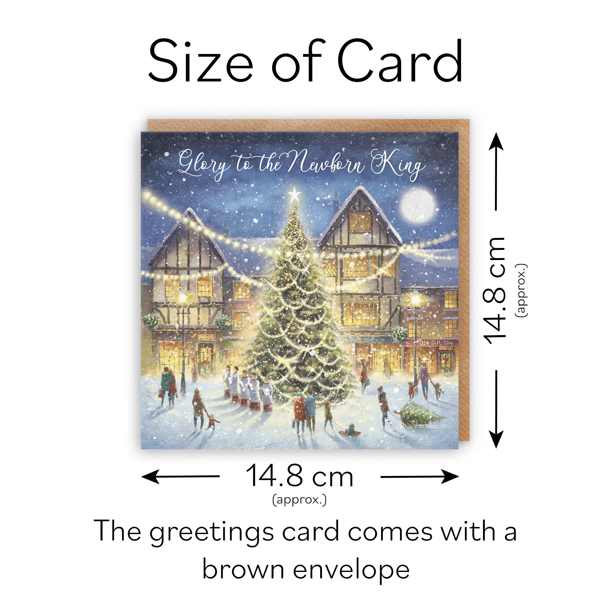 Christian Religious Christmas Card Newborn King Christmas Eve Milo's - Default Title (RT03932)