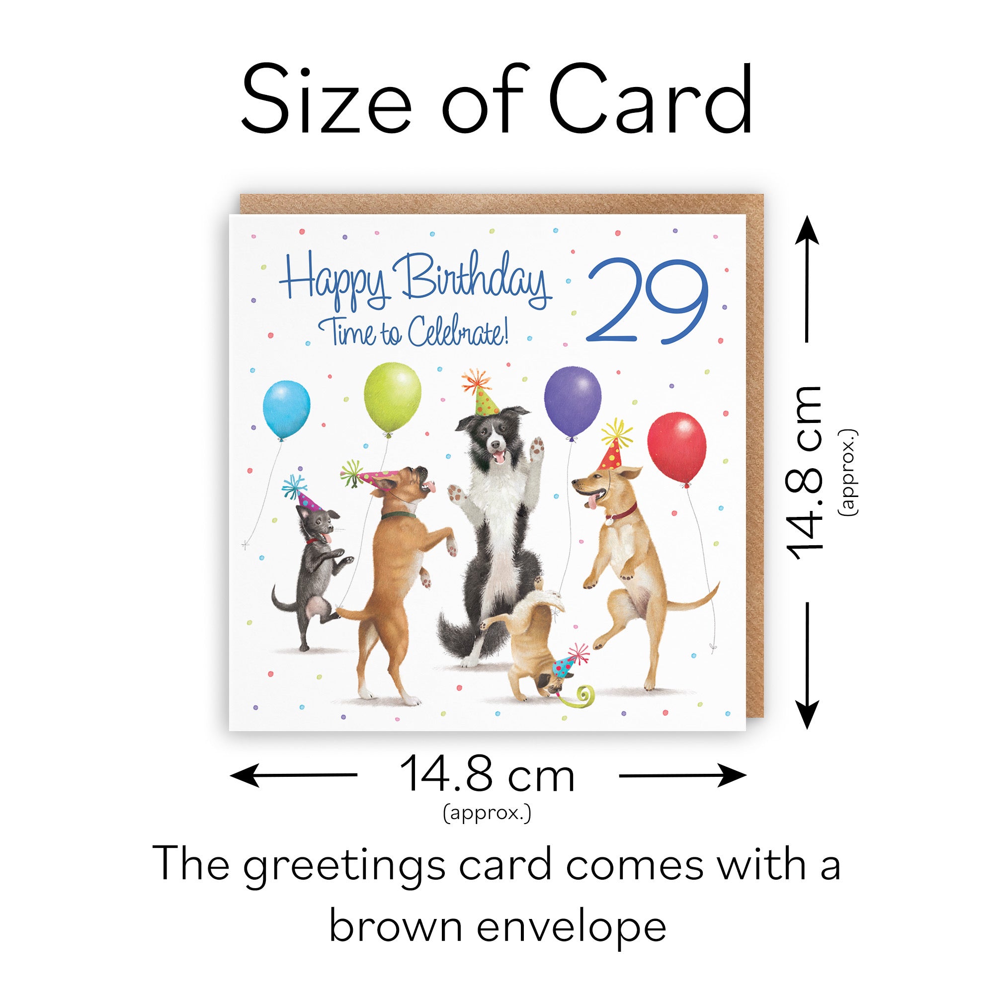 29th Birthday Card Dancing Dogs Milo's Gallery - Default Title (RT05637)