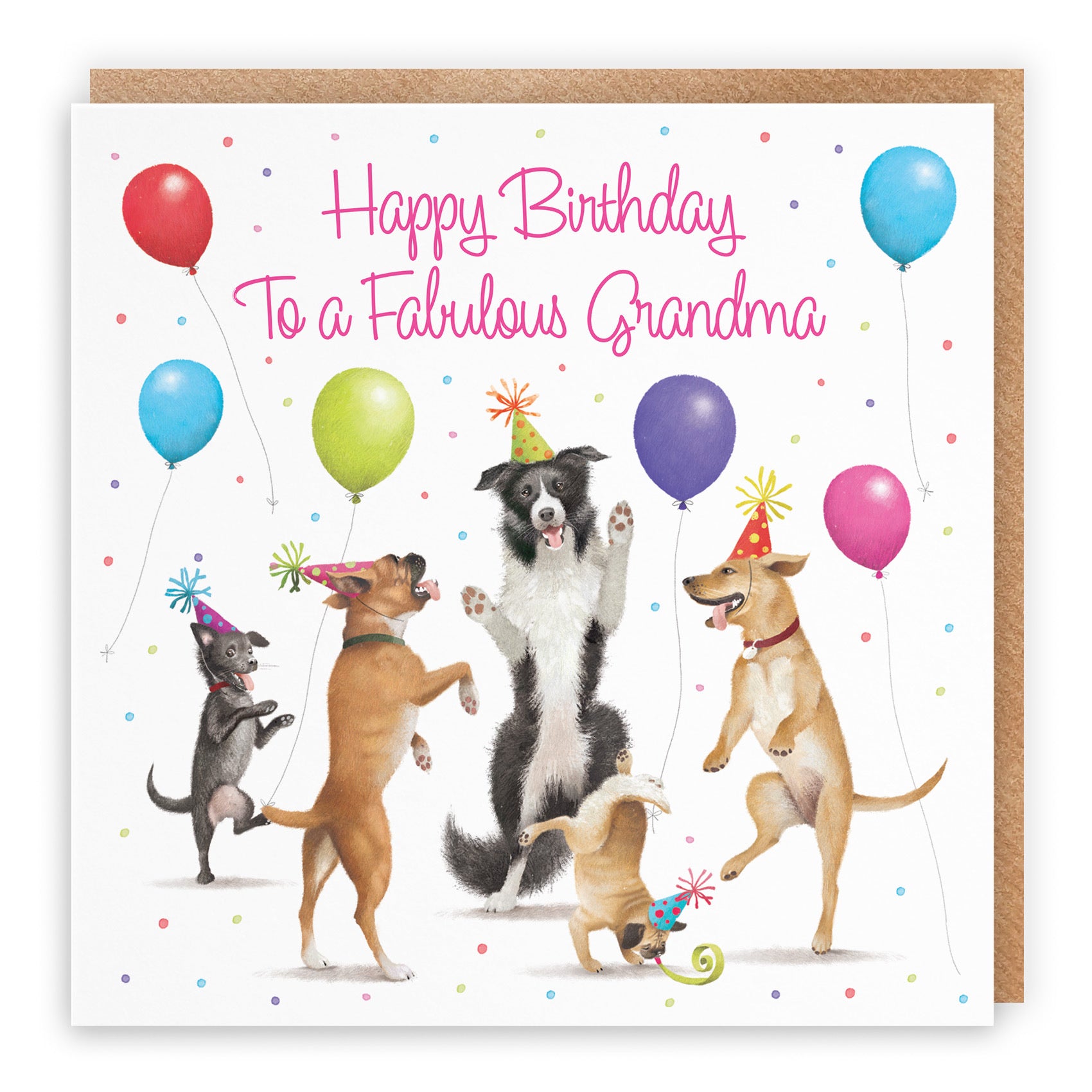 Grandma Birthday Card Dancing Dogs Milo's Gallery - Default Title (RT05640)