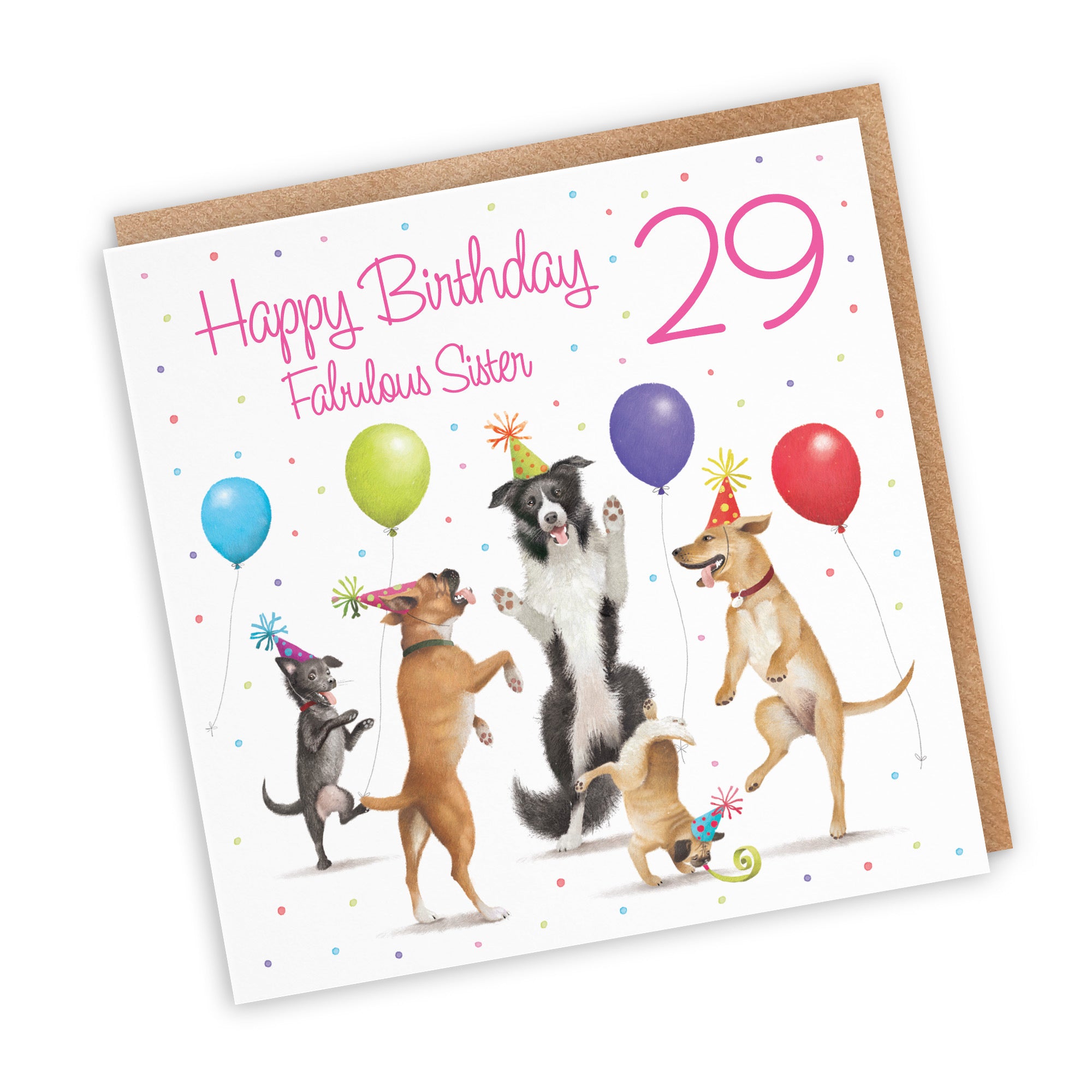 29th Sister Birthday Card Dancing Dogs Milo's Gallery - Default Title (RT05643)