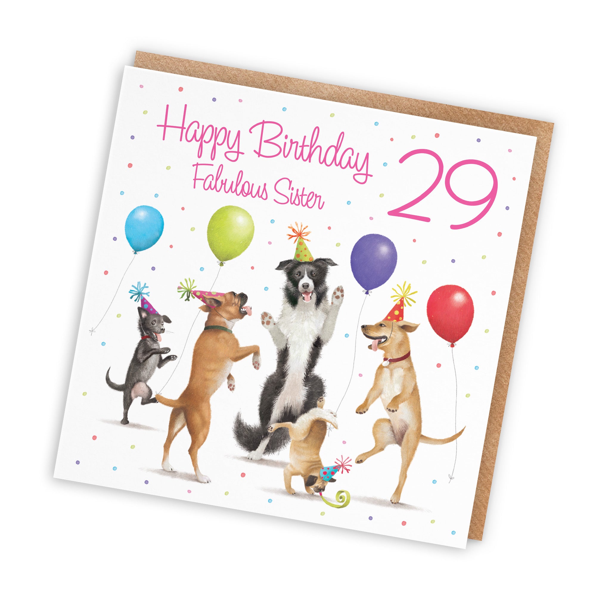 29th Sister Birthday Card Dancing Dogs Milo's Gallery - Default Title (RT05643)