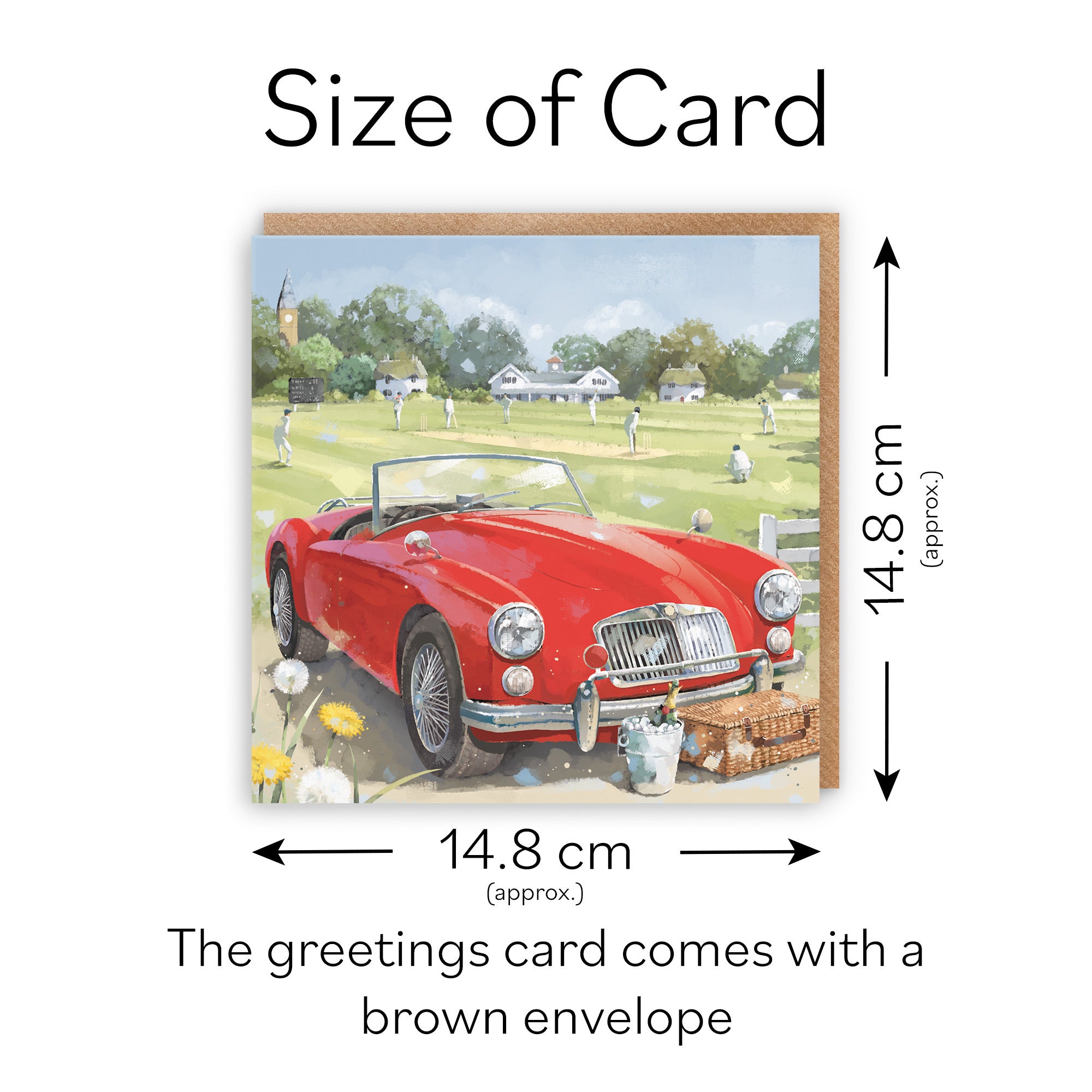 Classic Sports Car Blank Any Occasion Card Milo's Gallery - Default Title (RT05658)