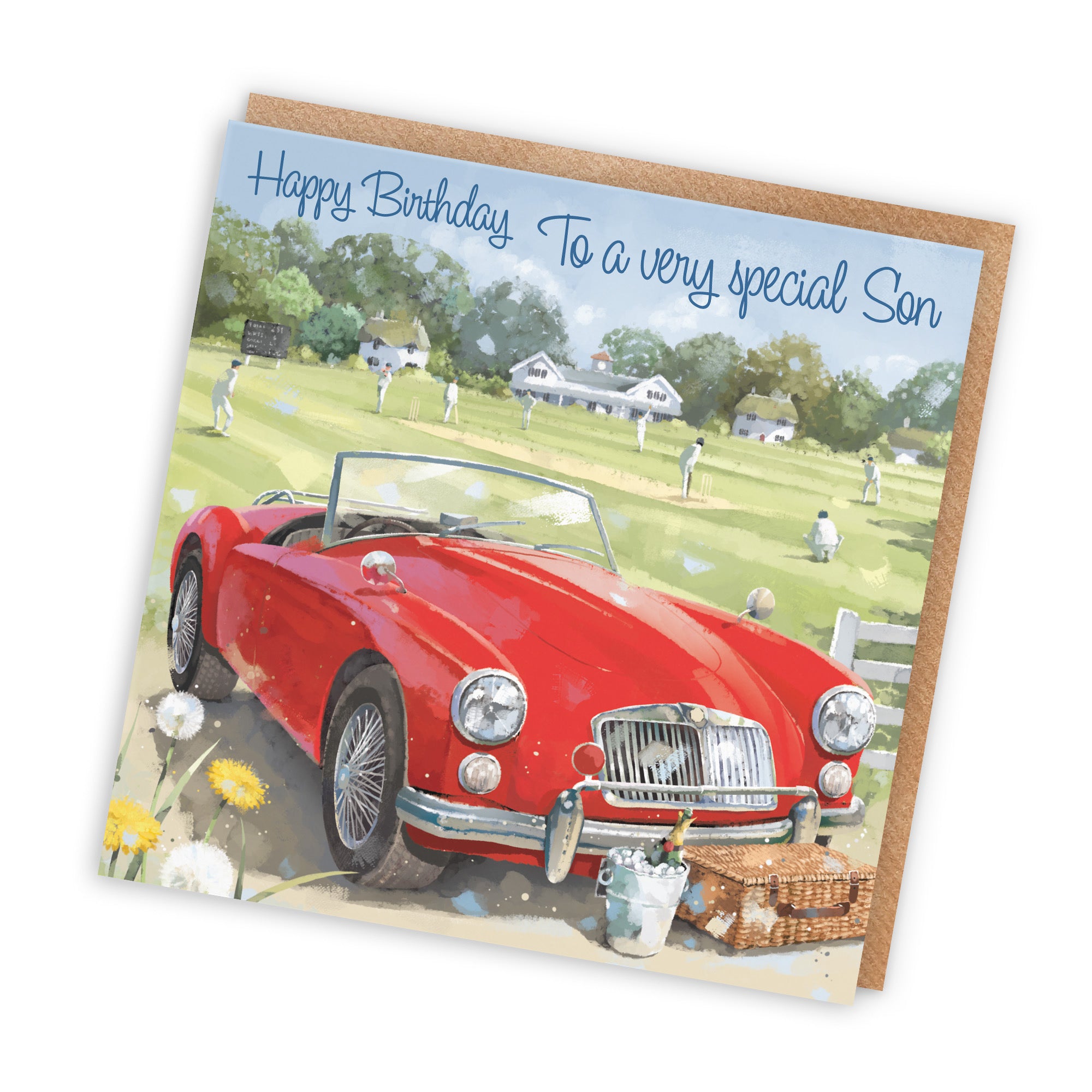 Son Classic Sports Car Birthday Card Milo's Gallery - Default Title (RT05663)