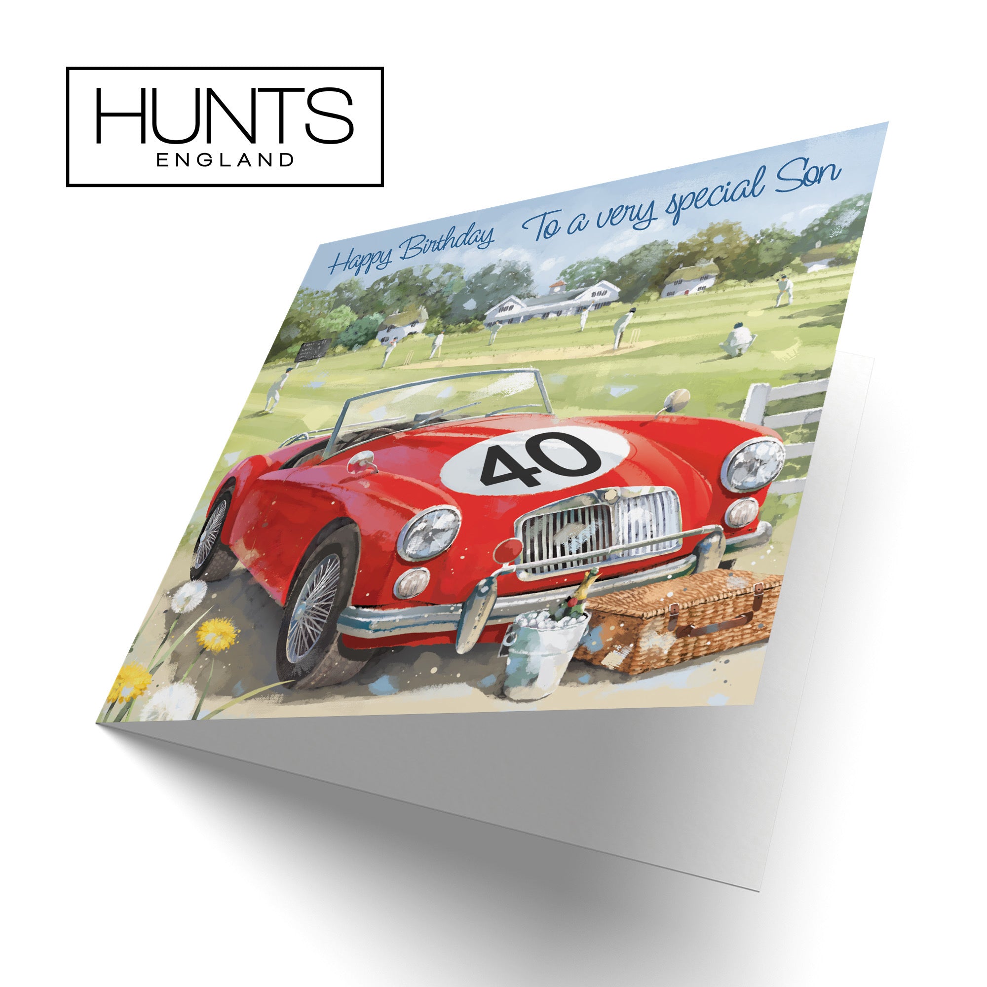 40th Son Classic Sports Car Birthday Card Milo's Gallery - Default Title (RT05667)