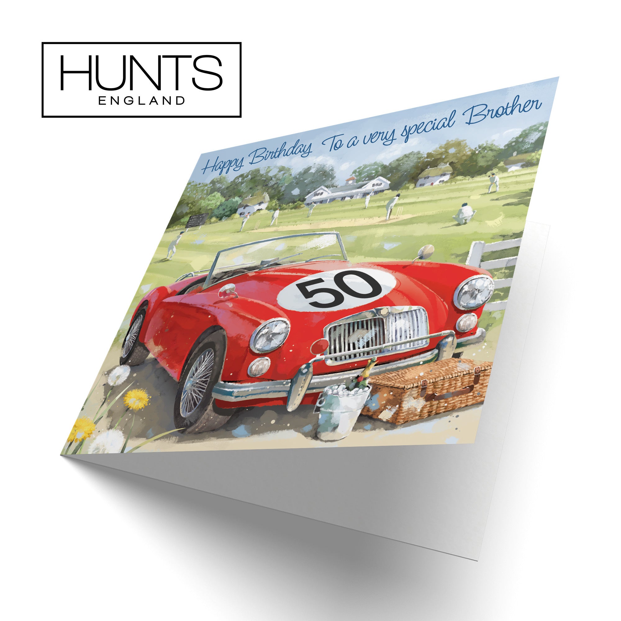 50th Brother Classic Sports Car Birthday Card Milo's Gallery - Default Title (RT05670)