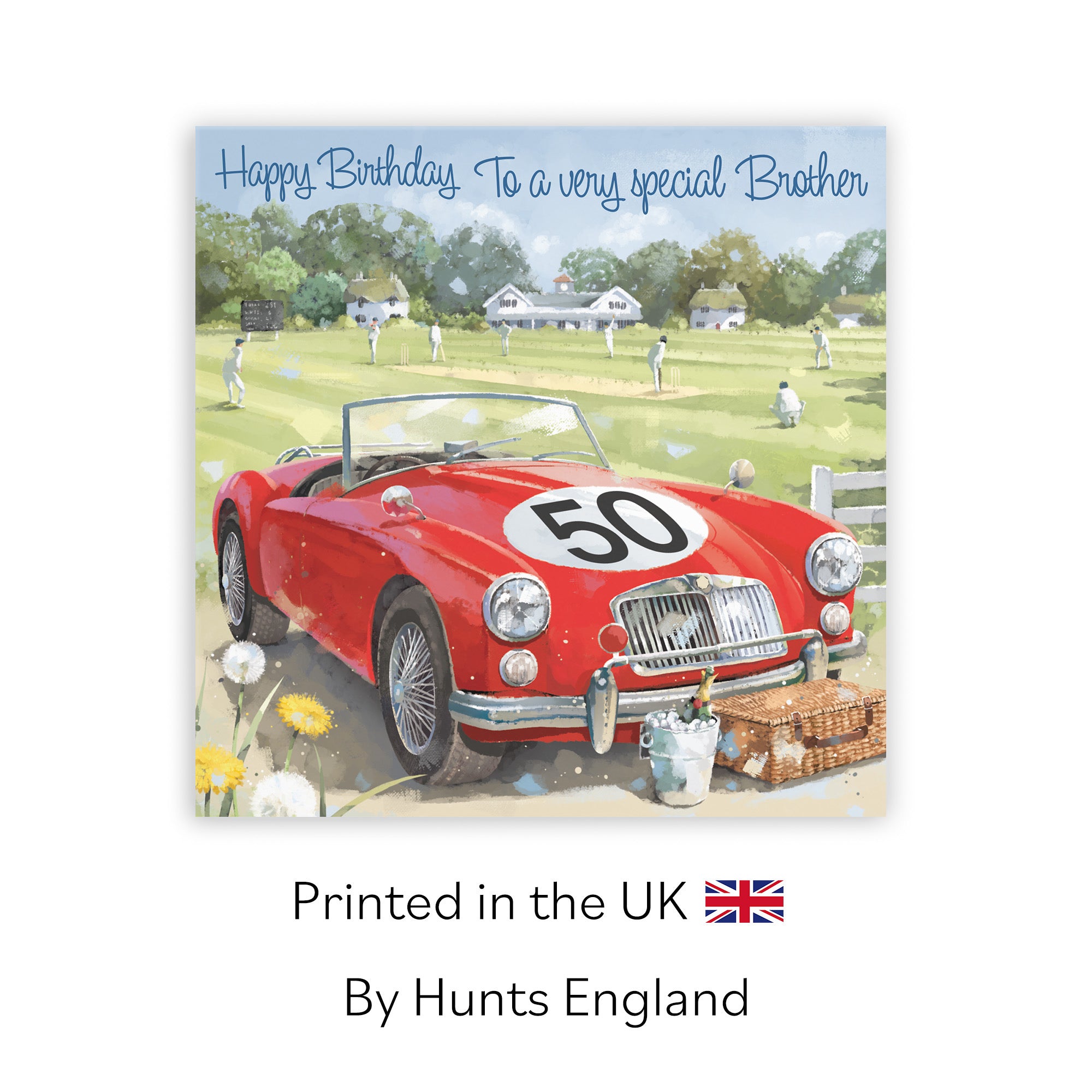 50th Brother Classic Sports Car Birthday Card Milo's Gallery - Default Title (RT05670)