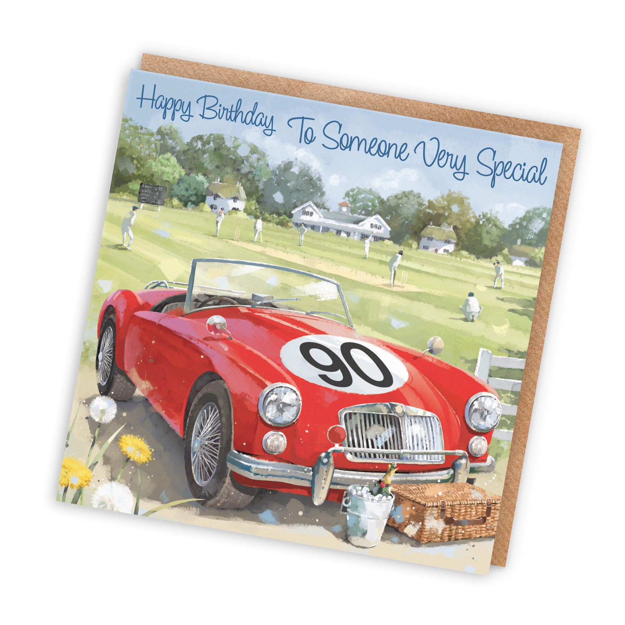 90th Someone Very Special Classic Sports Car Birthday Card Milo's Gallery - Default Title (RT05672)