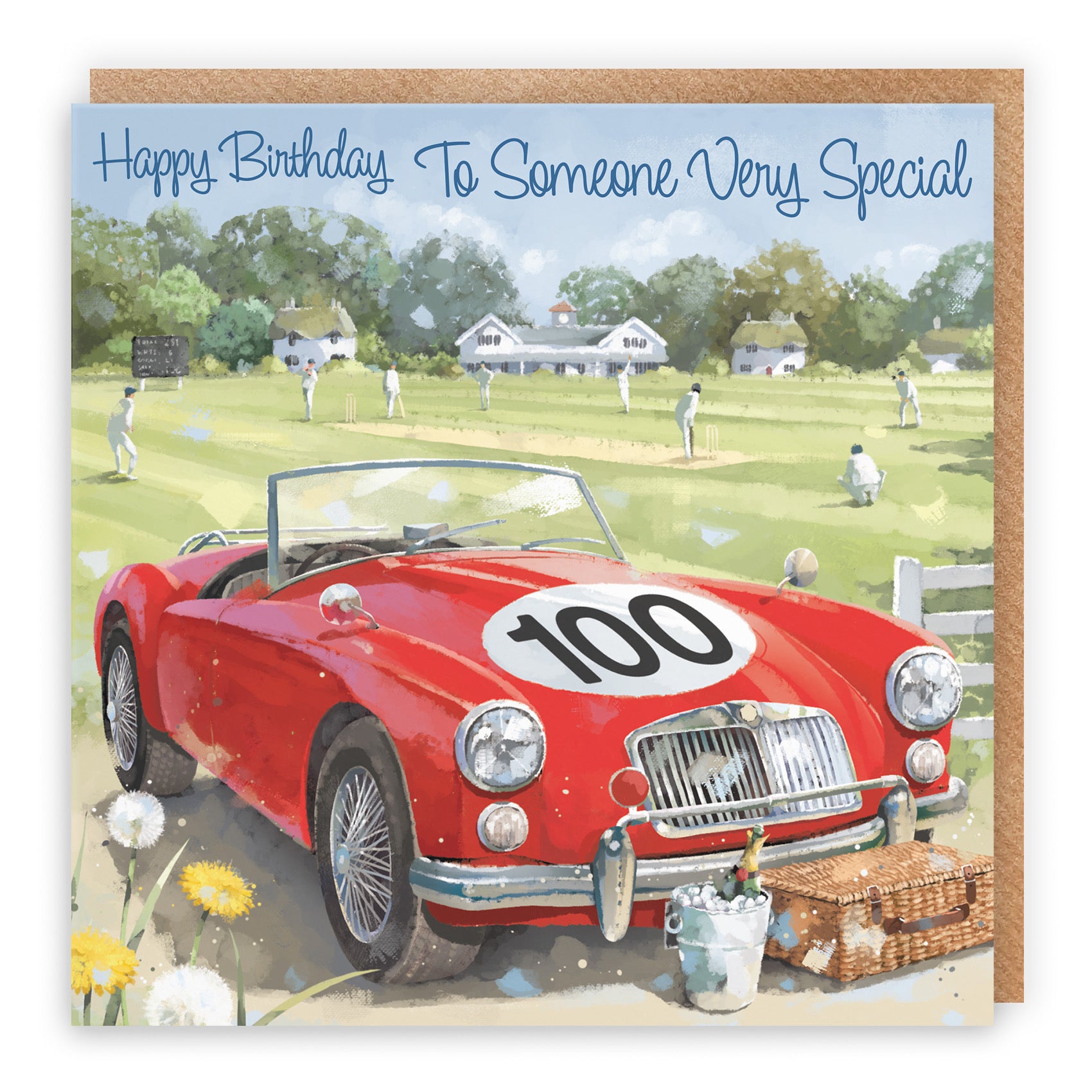 100th Someone Very Special Classic Sports Car Birthday Card Milo's Gallery - Default Title (RT05673)