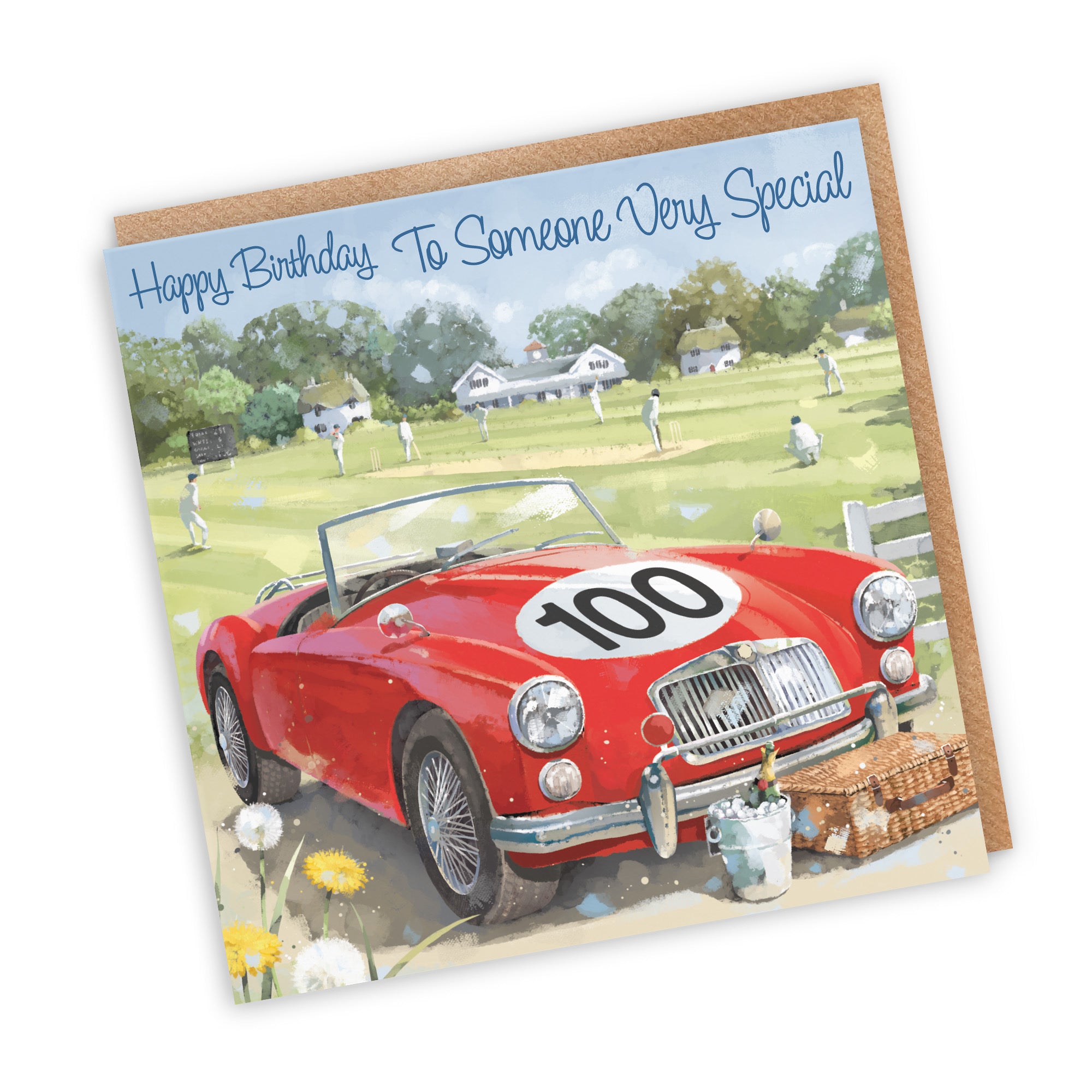 100th Someone Very Special Classic Sports Car Birthday Card Milo's Gallery - Default Title (RT05673)