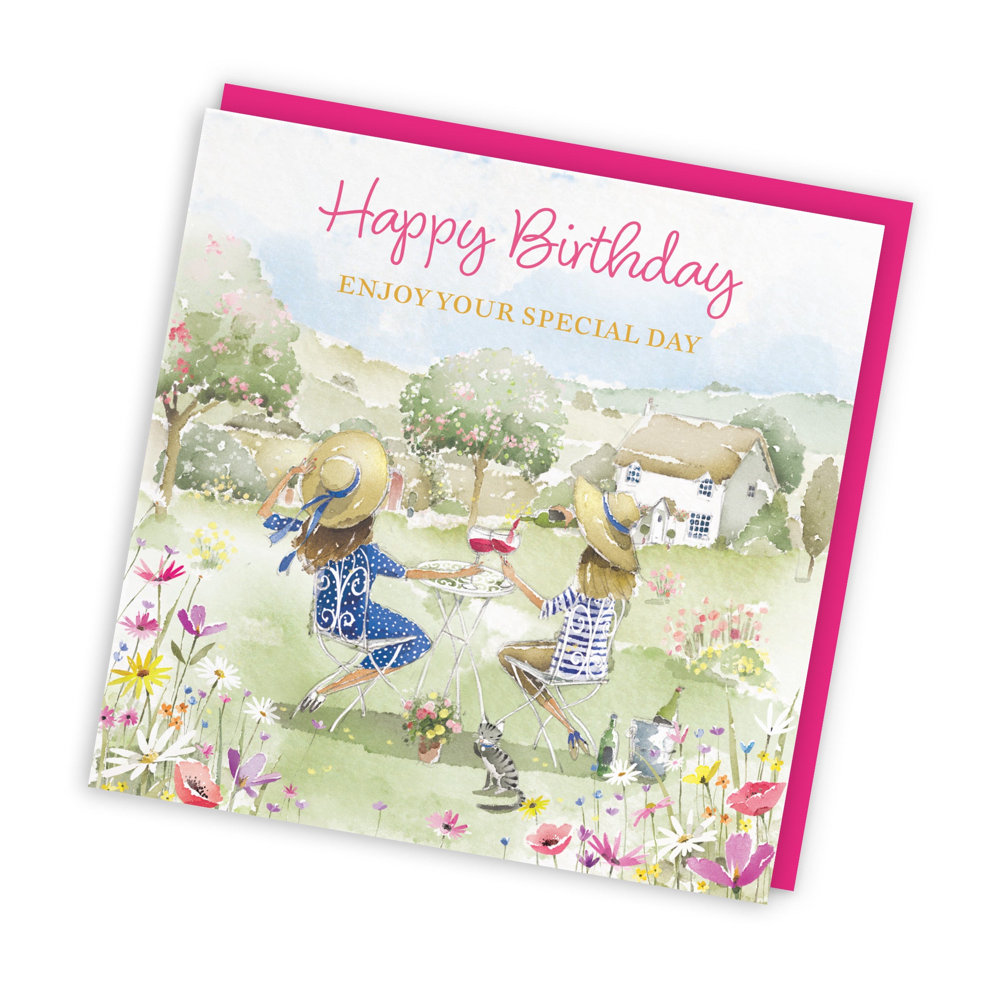 Women's Birthday Card Countryside Garden Milo's Gallery - Default Title (RT06288)