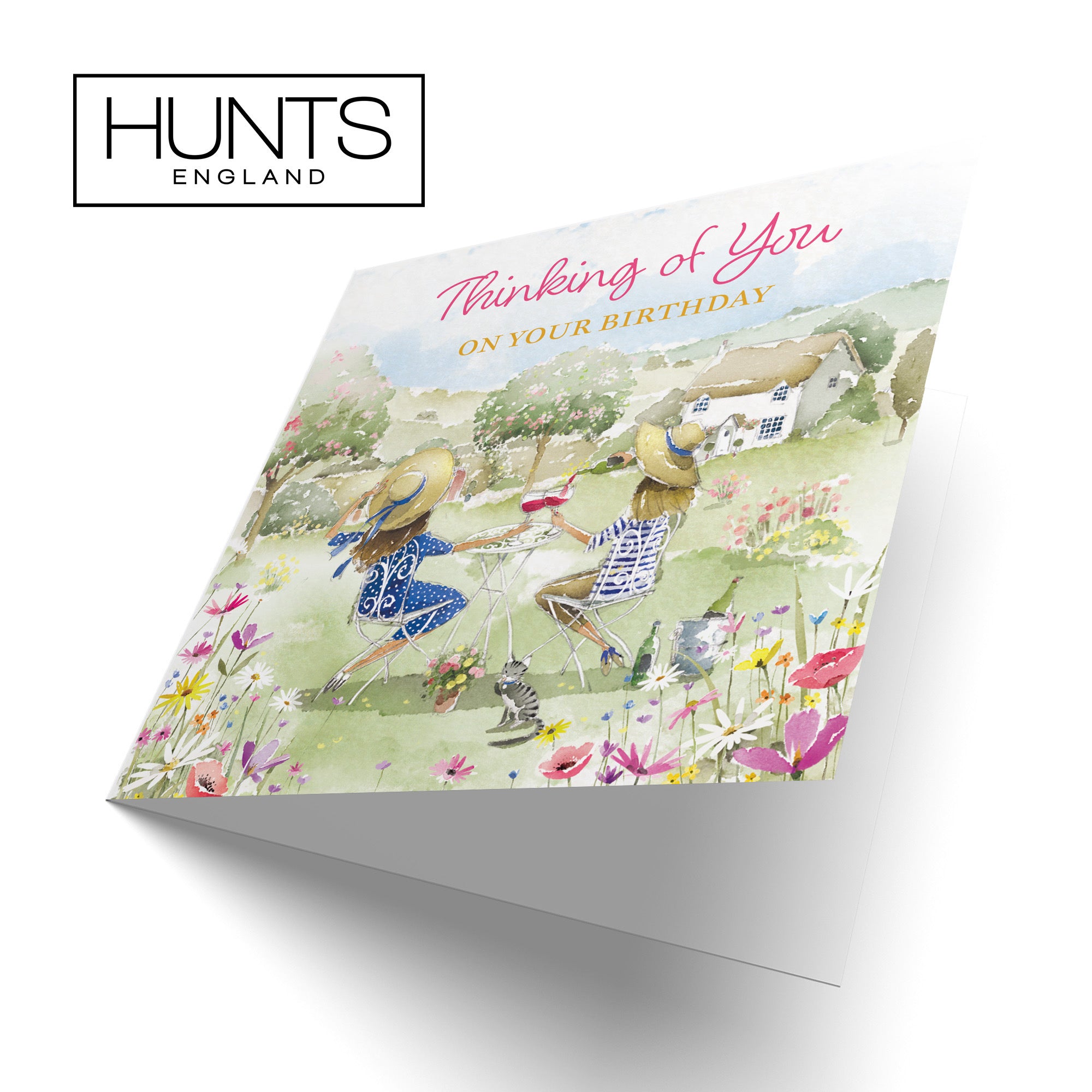 Women's Thinking Of You Birthday Card Countryside Garden Milo's Gallery - Default Title (RT06289)