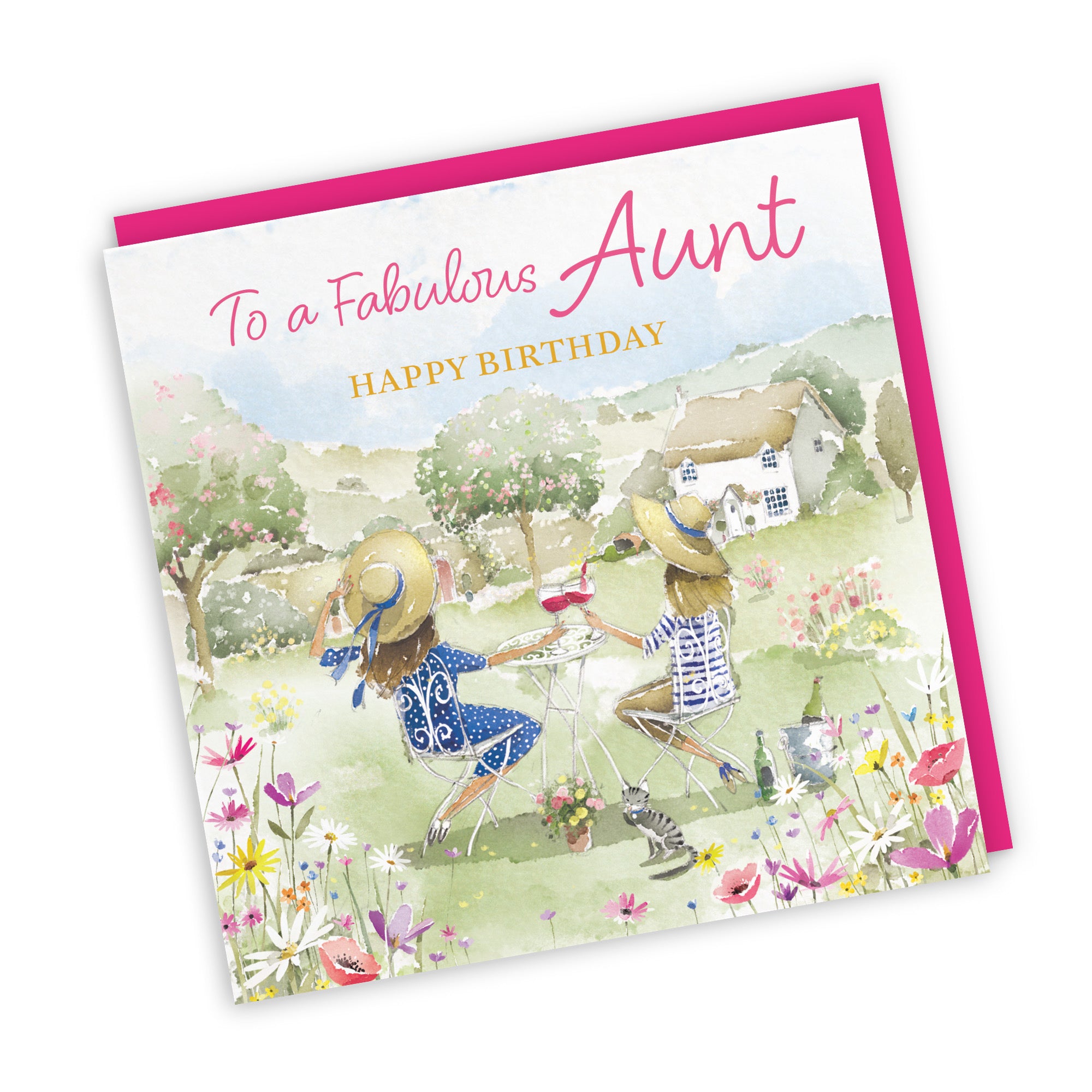 Aunt Birthday Card Countryside Garden Milo's Gallery - Default Title (RT06292)
