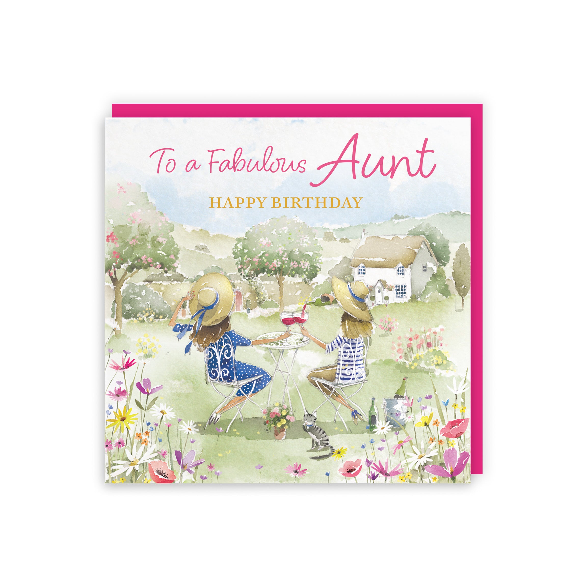 Aunt Birthday Card Countryside Garden Milo's Gallery - Default Title (RT06292)