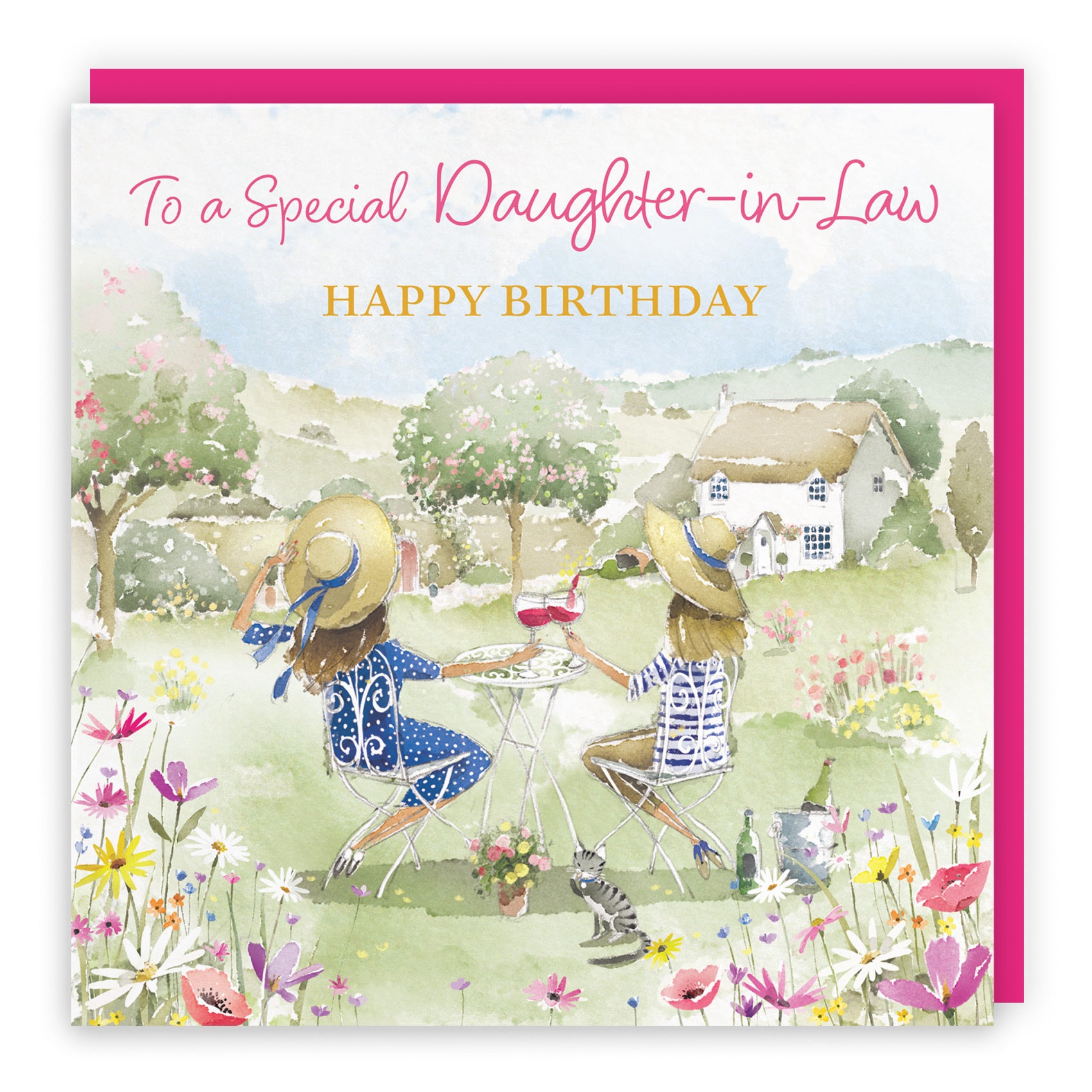 Daughter-in-Law Birthday Card Countryside Garden Milo's Gallery - Default Title (RT06297)