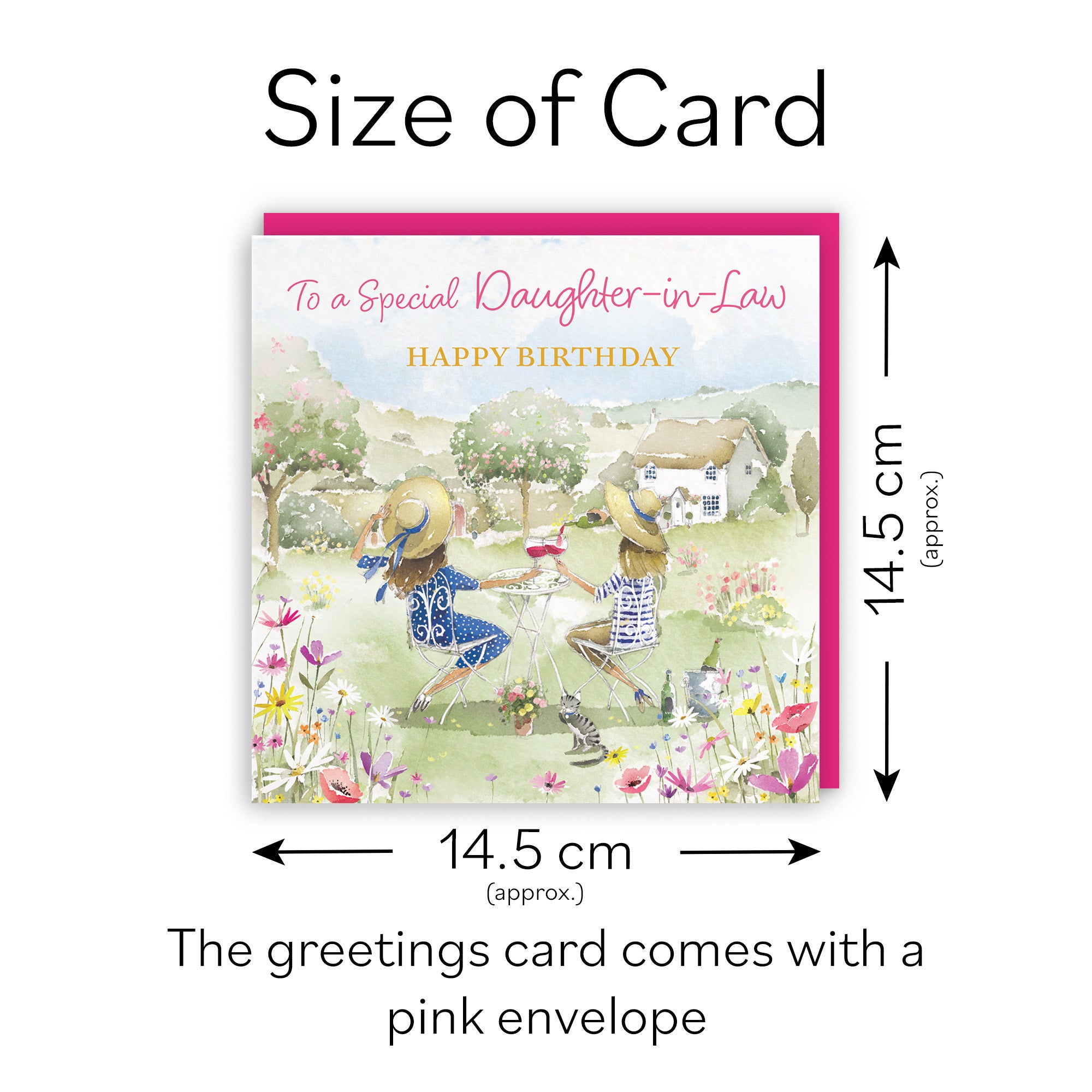 Daughter-in-Law Birthday Card Countryside Garden Milo's Gallery - Default Title (RT06297)