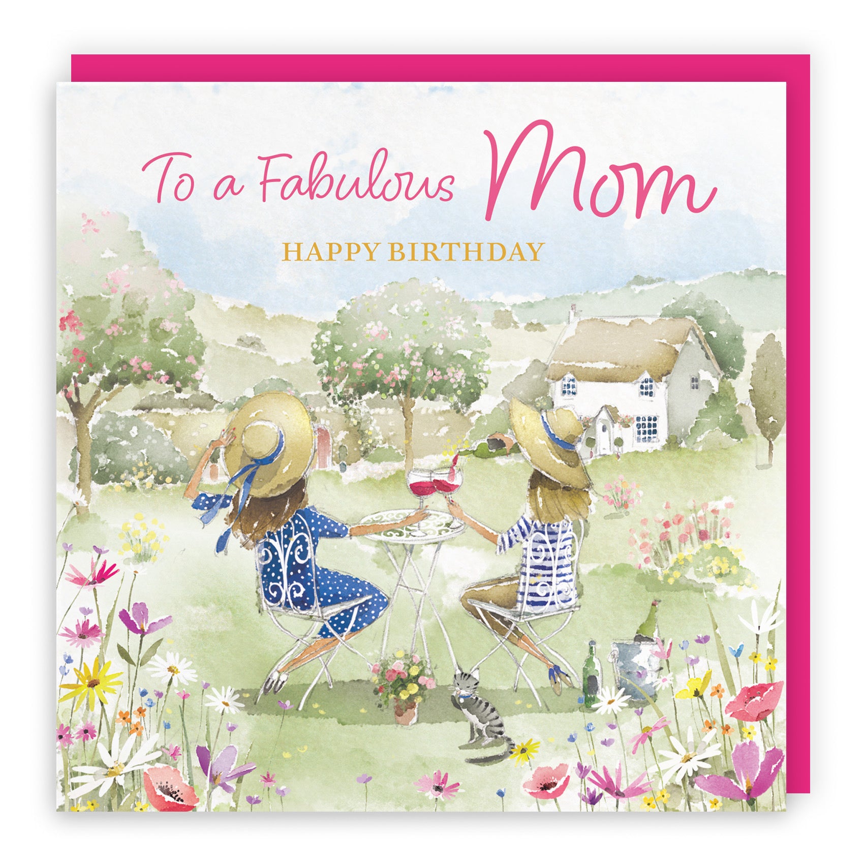 Mom Birthday Card Countryside Garden Milo's Gallery - Default Title (RT06309)