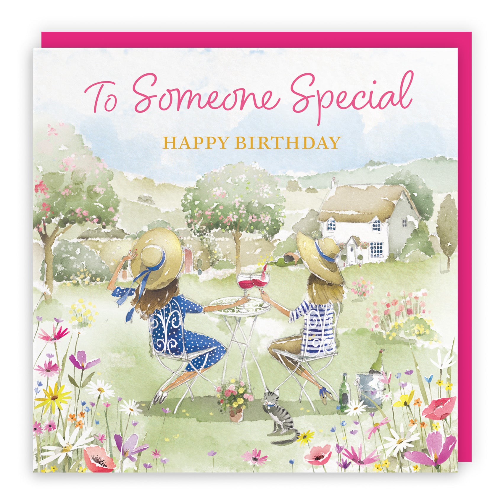 Female Someone Special Birthday Card Countryside Garden Milo's Gallery - Default Title (RT06318)