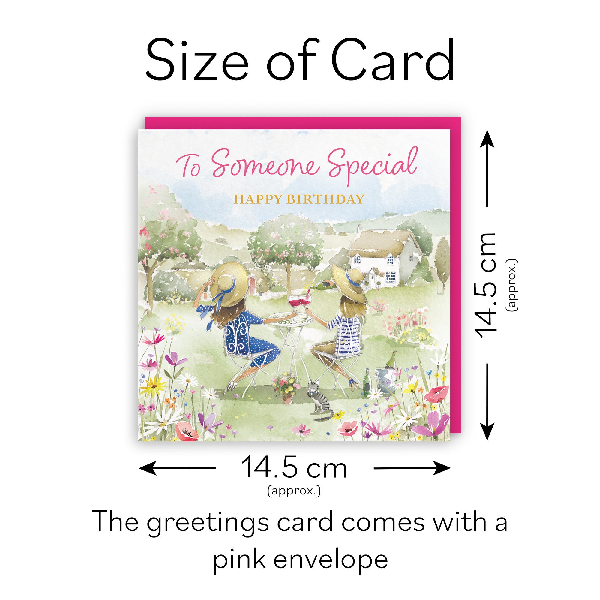 Female Someone Special Birthday Card Countryside Garden Milo's Gallery - Default Title (RT06318)