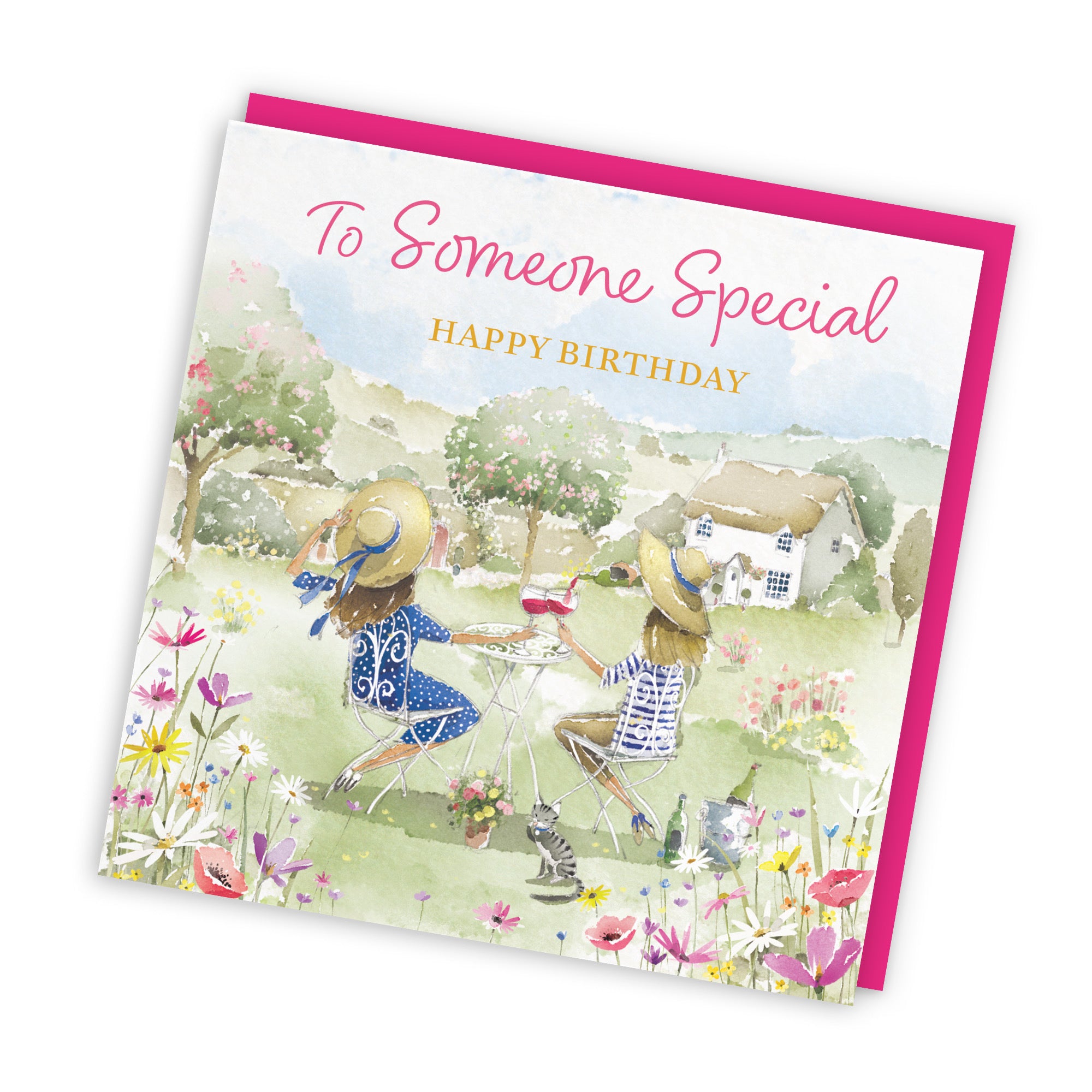 Female Someone Special Birthday Card Countryside Garden Milo's Gallery - Default Title (RT06318)