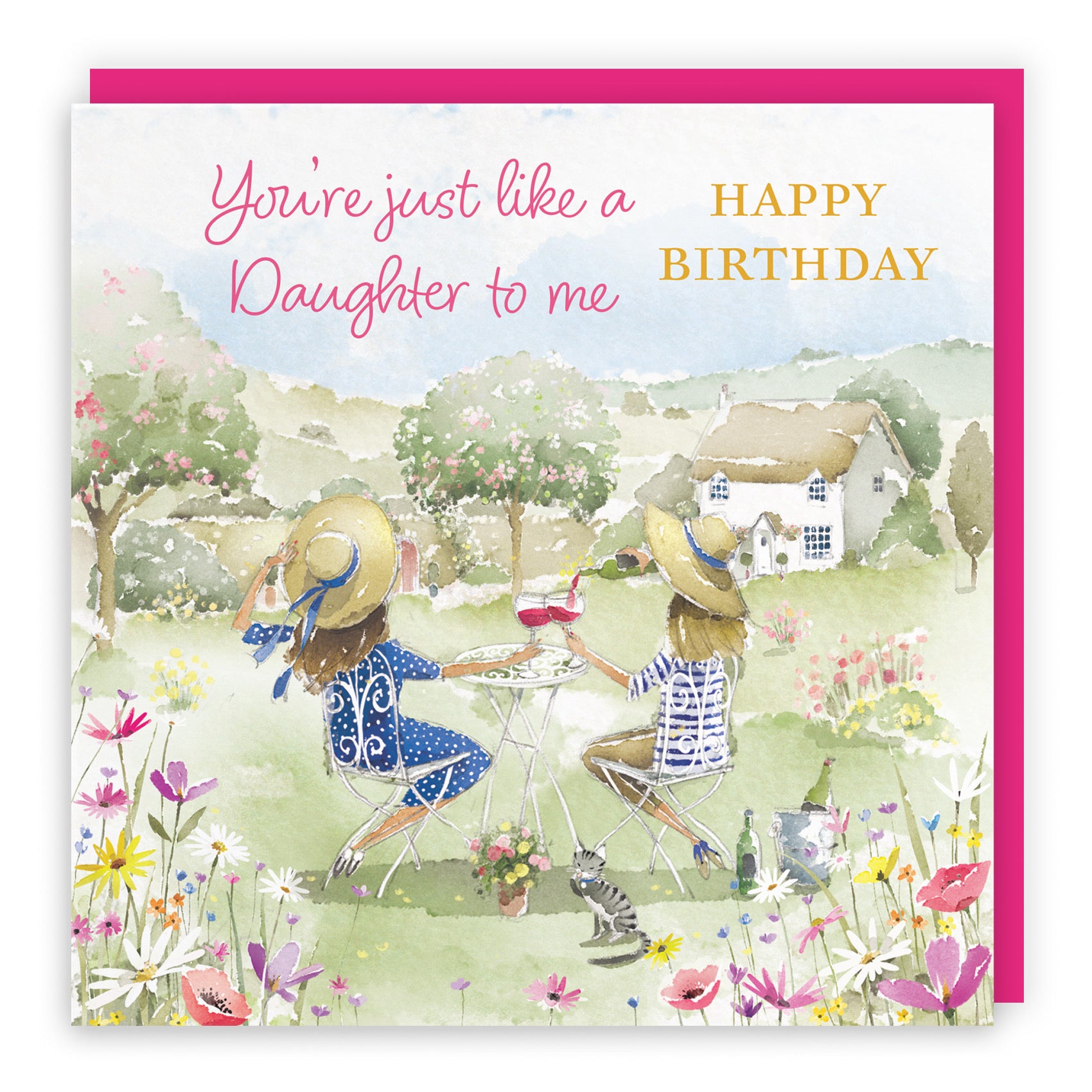 Like A Daughter To Me Birthday Card Countryside Garden Milo's Gallery - Default Title (RT06320)
